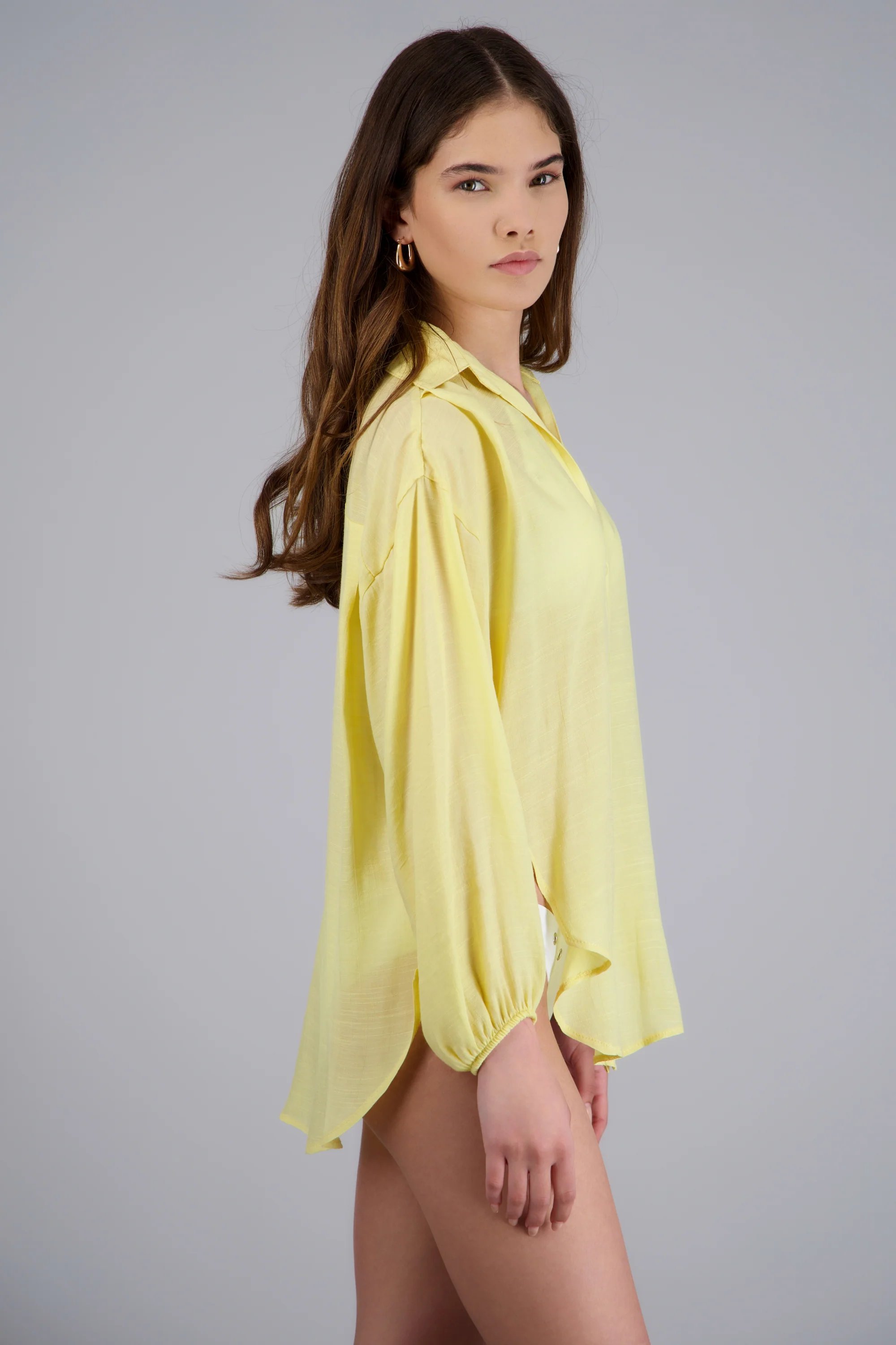Camisa over ligera manga larga - Image 2
