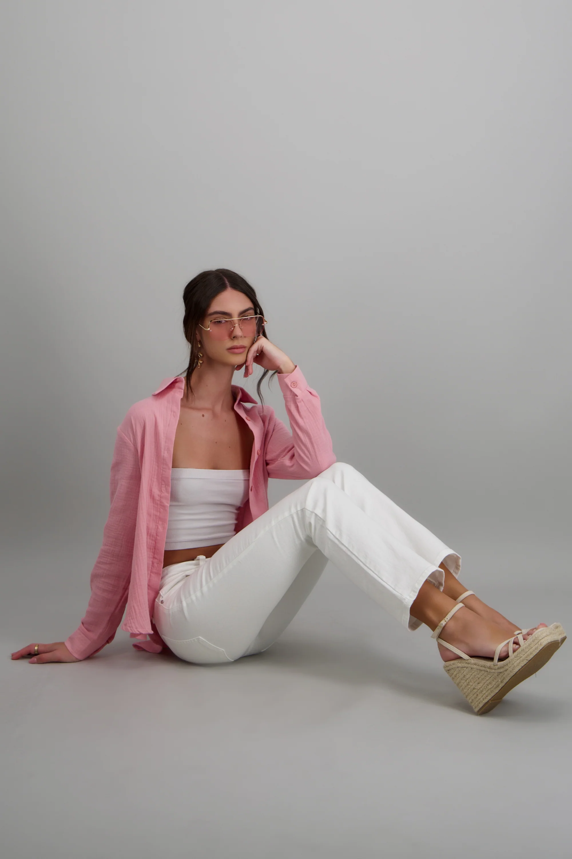 Camisa oversize detalle textura