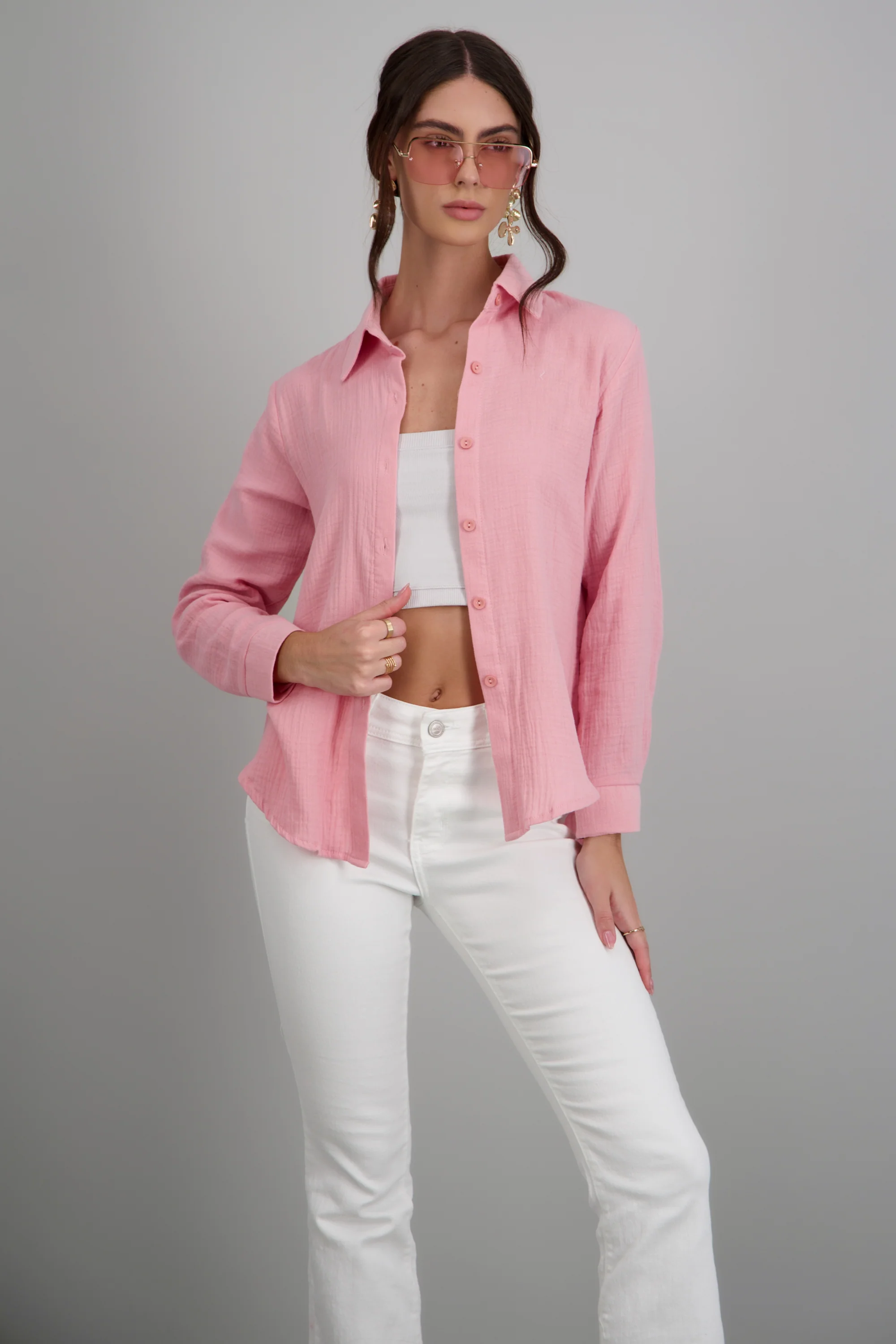 Camisa oversize detalle textura - Image 3