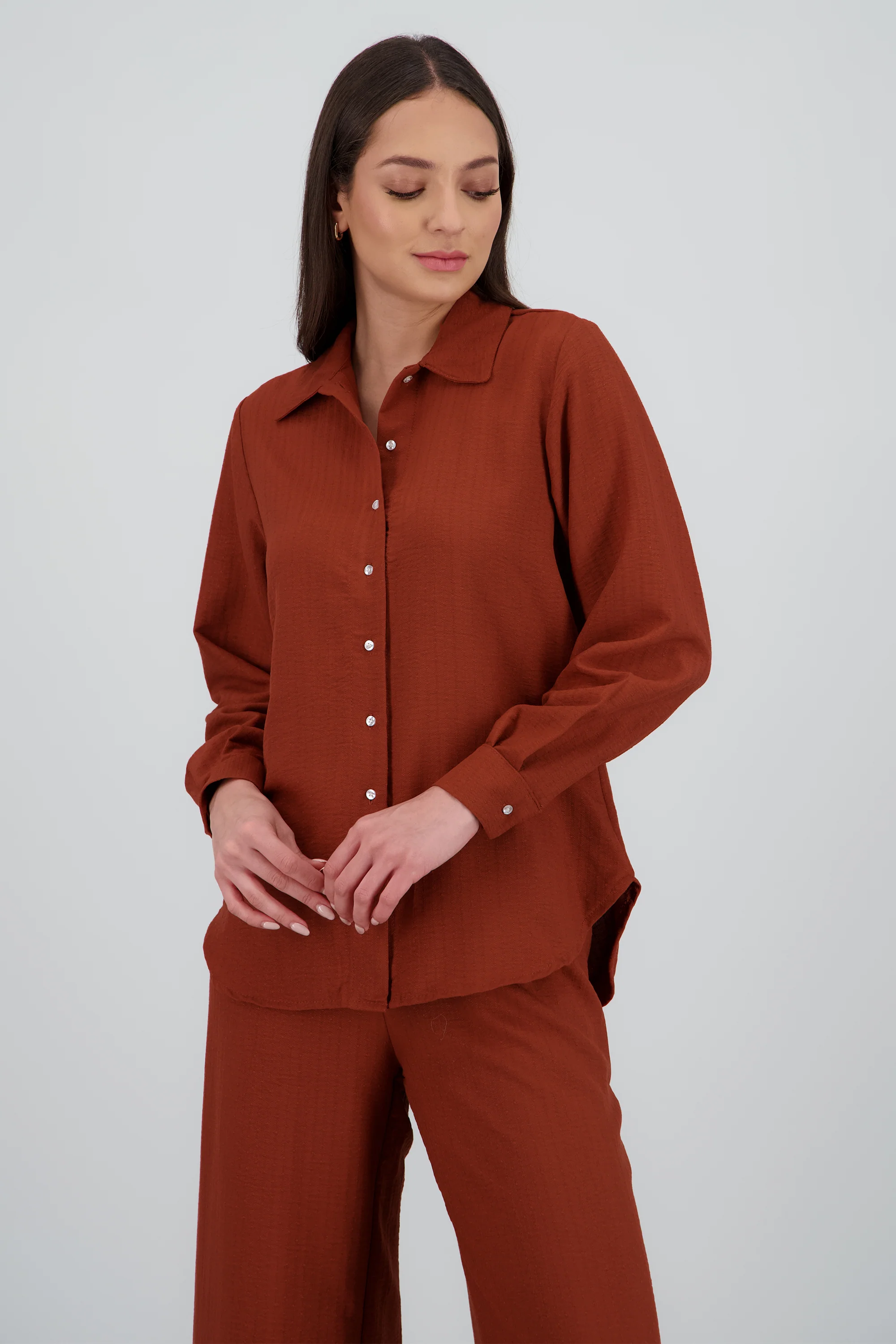 Camisa oversized detalle textura - Image 2