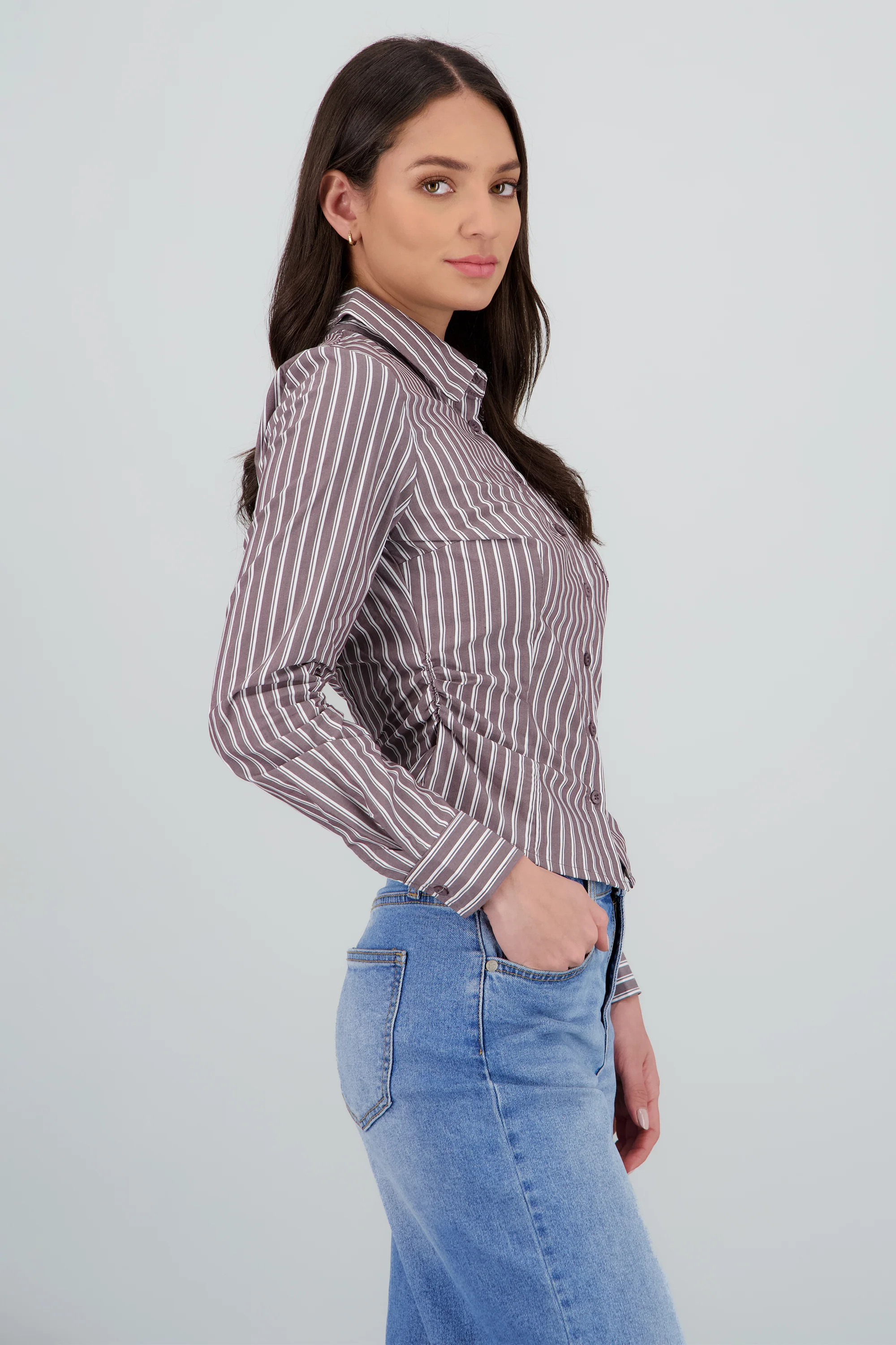 Camisa pinzas estampado rayas - Image 3