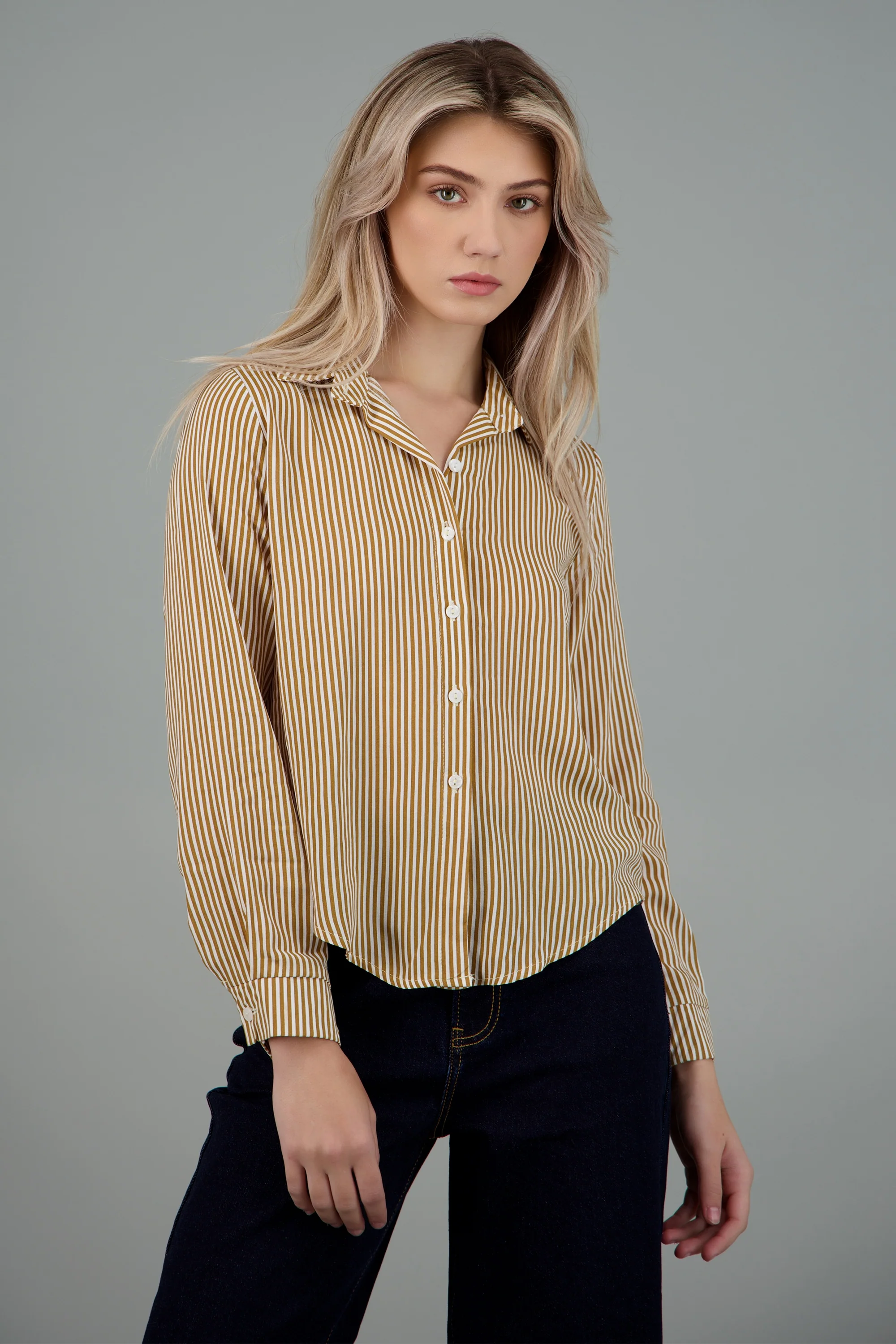 Camisa amplia rayas