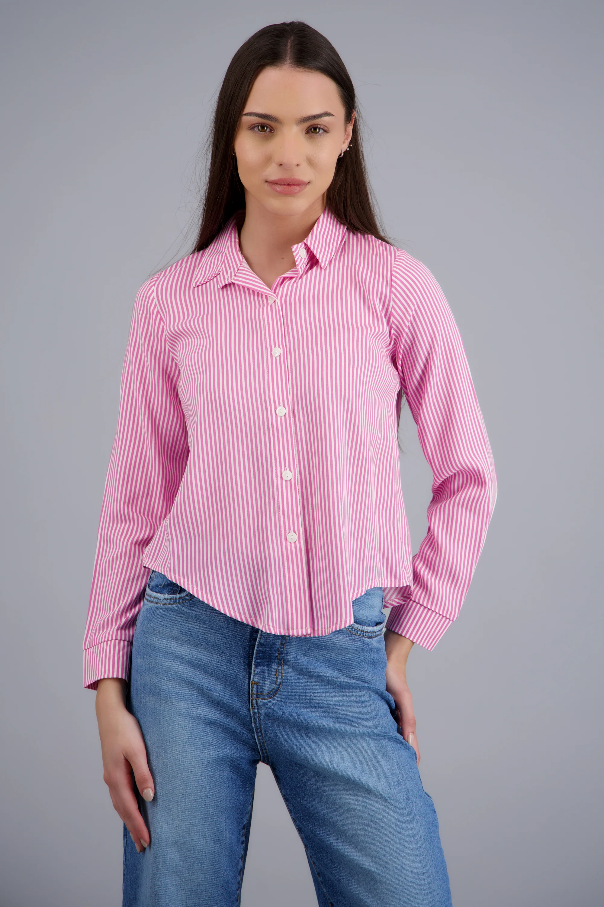 Camisa amplia rayas