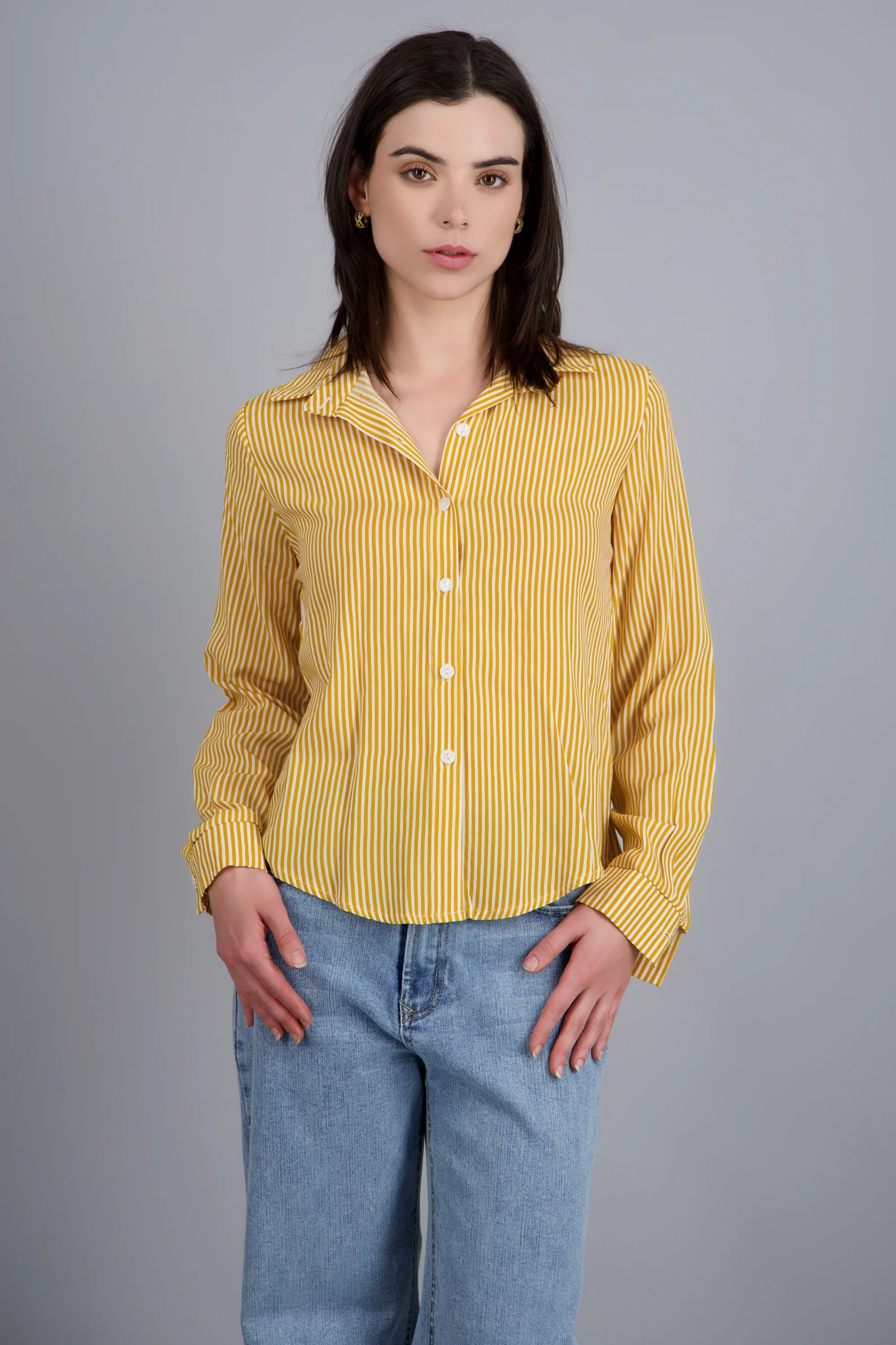 Camisa amplia rayas