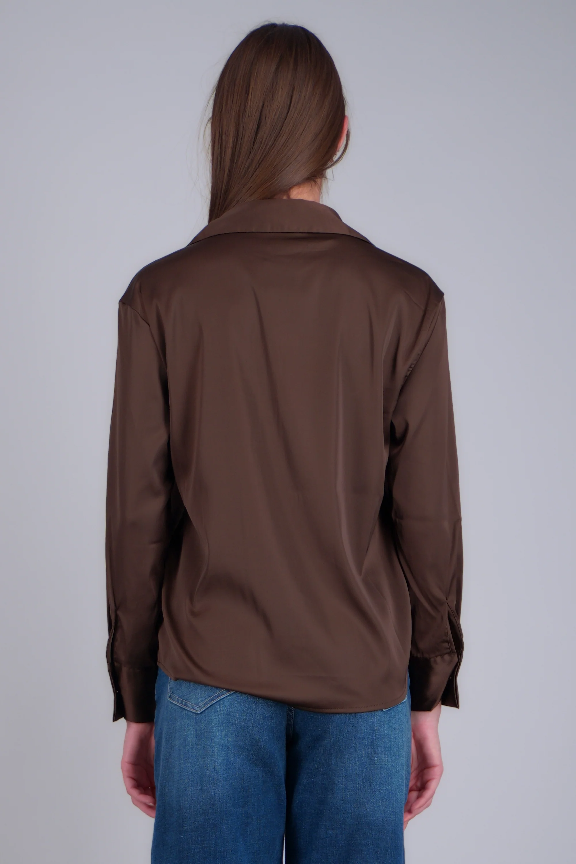 Camisa satin oversize - Image 4
