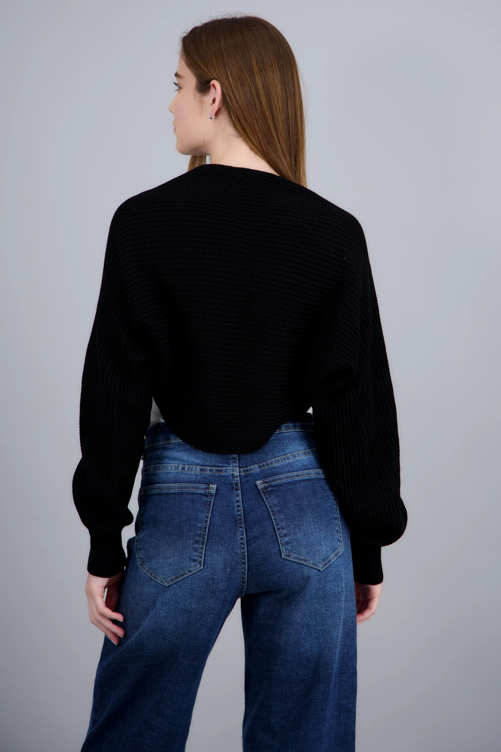 Cardigan bolero en tejido - Image 4