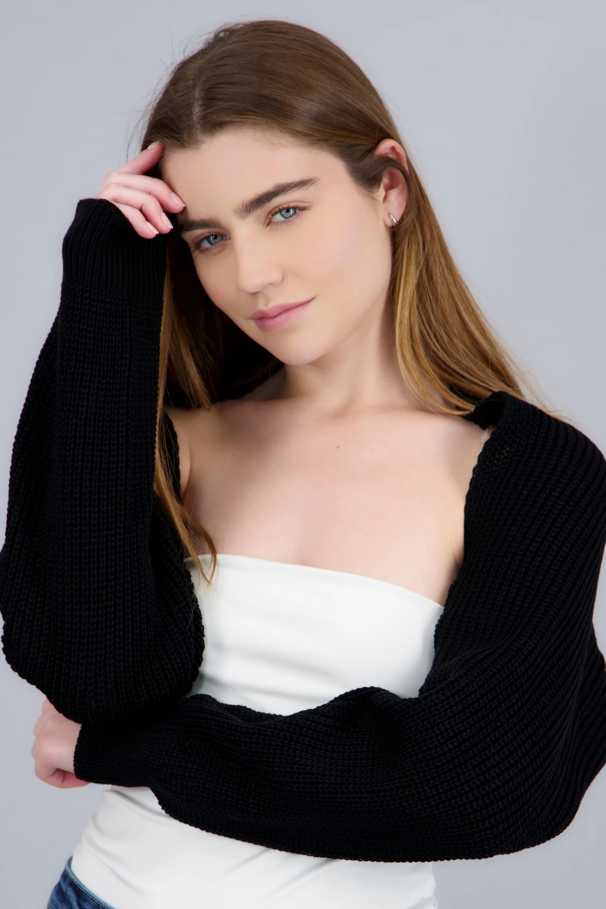 Cardigan bolero en tejido - Image 5