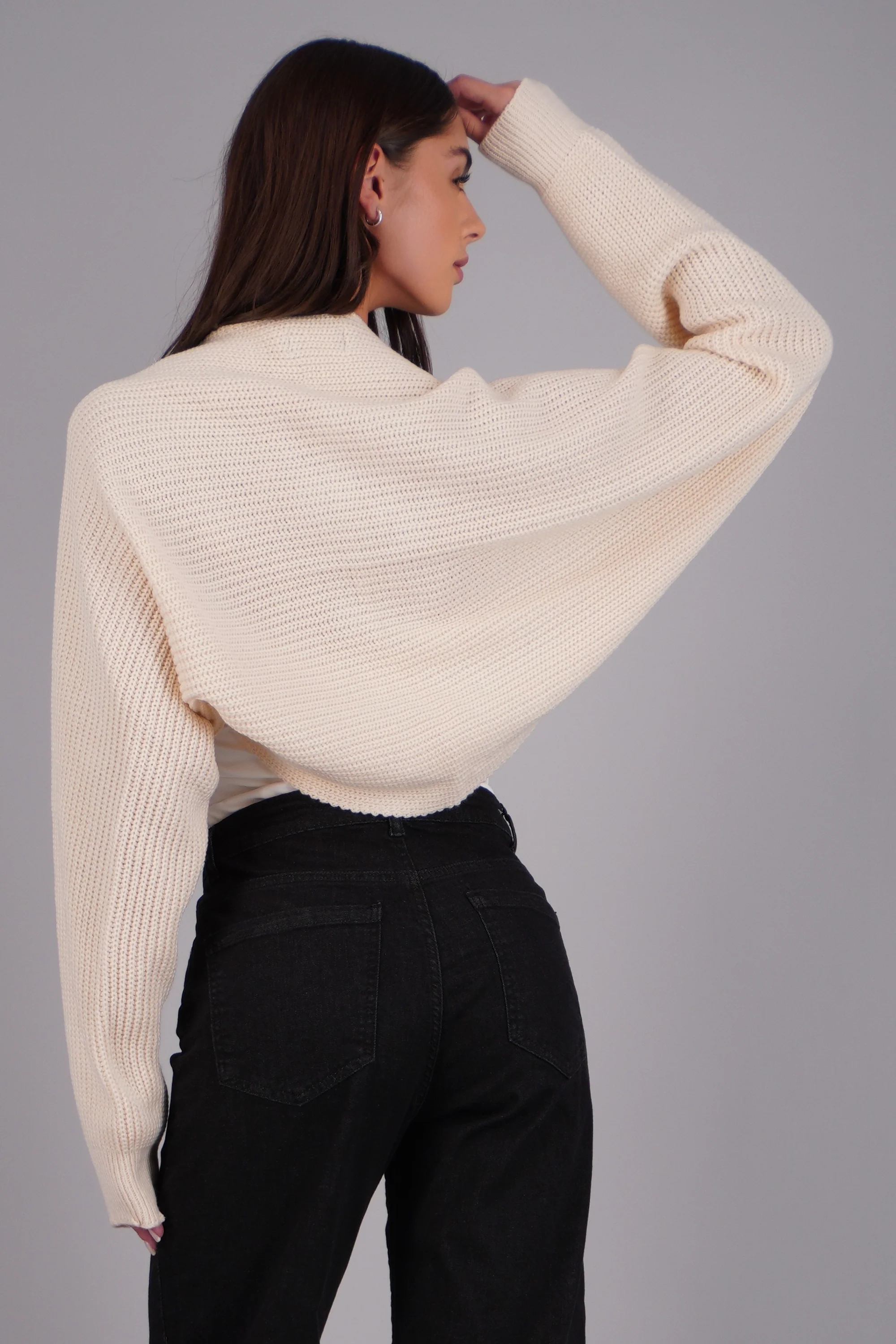 Cardigan bolero en tejido - Image 4
