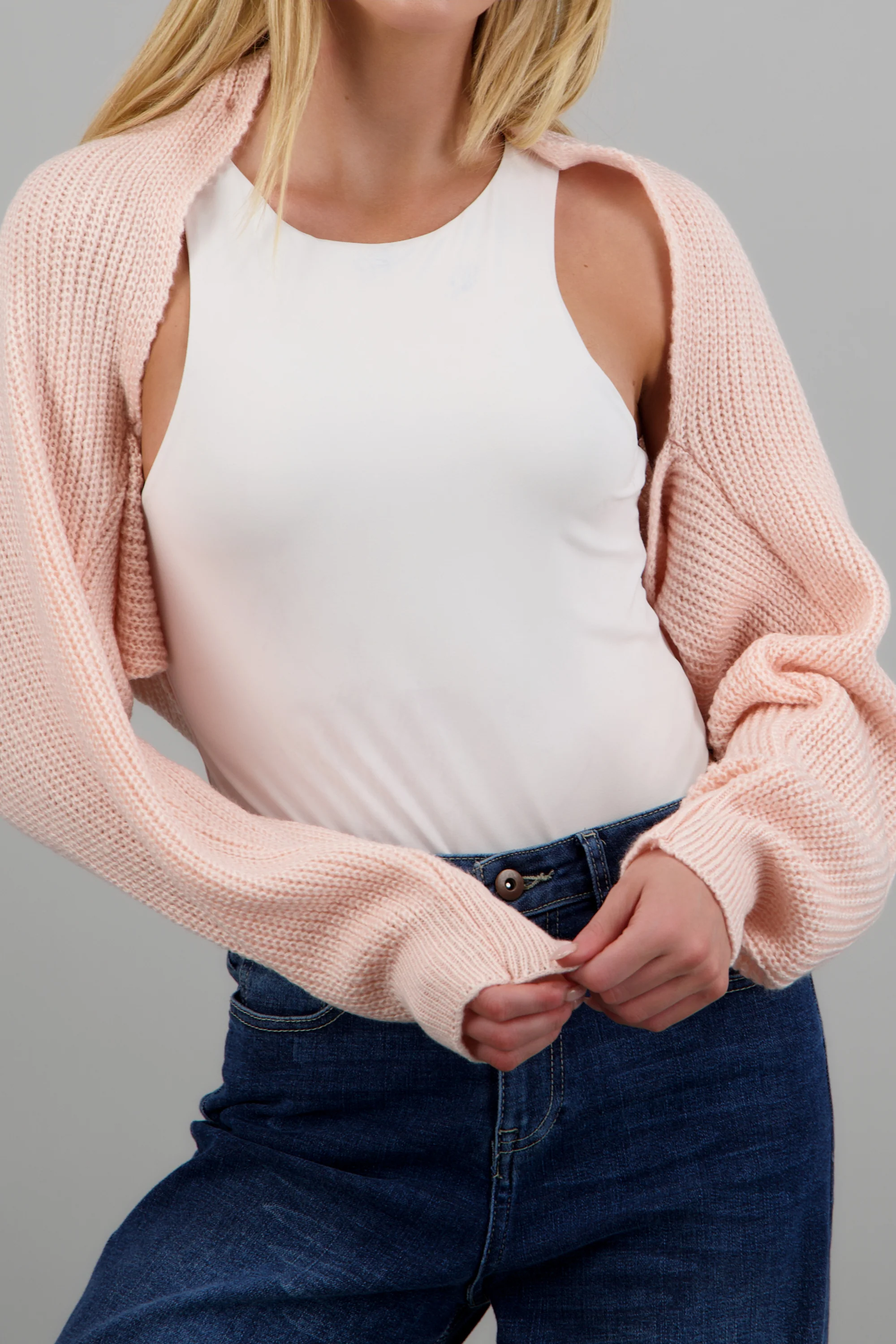 Cardigan bolero en tejido - Image 5