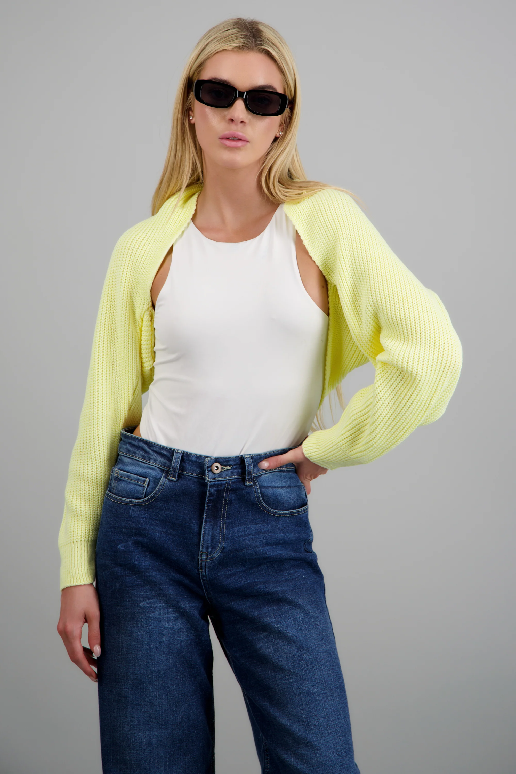 Cardigan bolero en tejido - Image 2