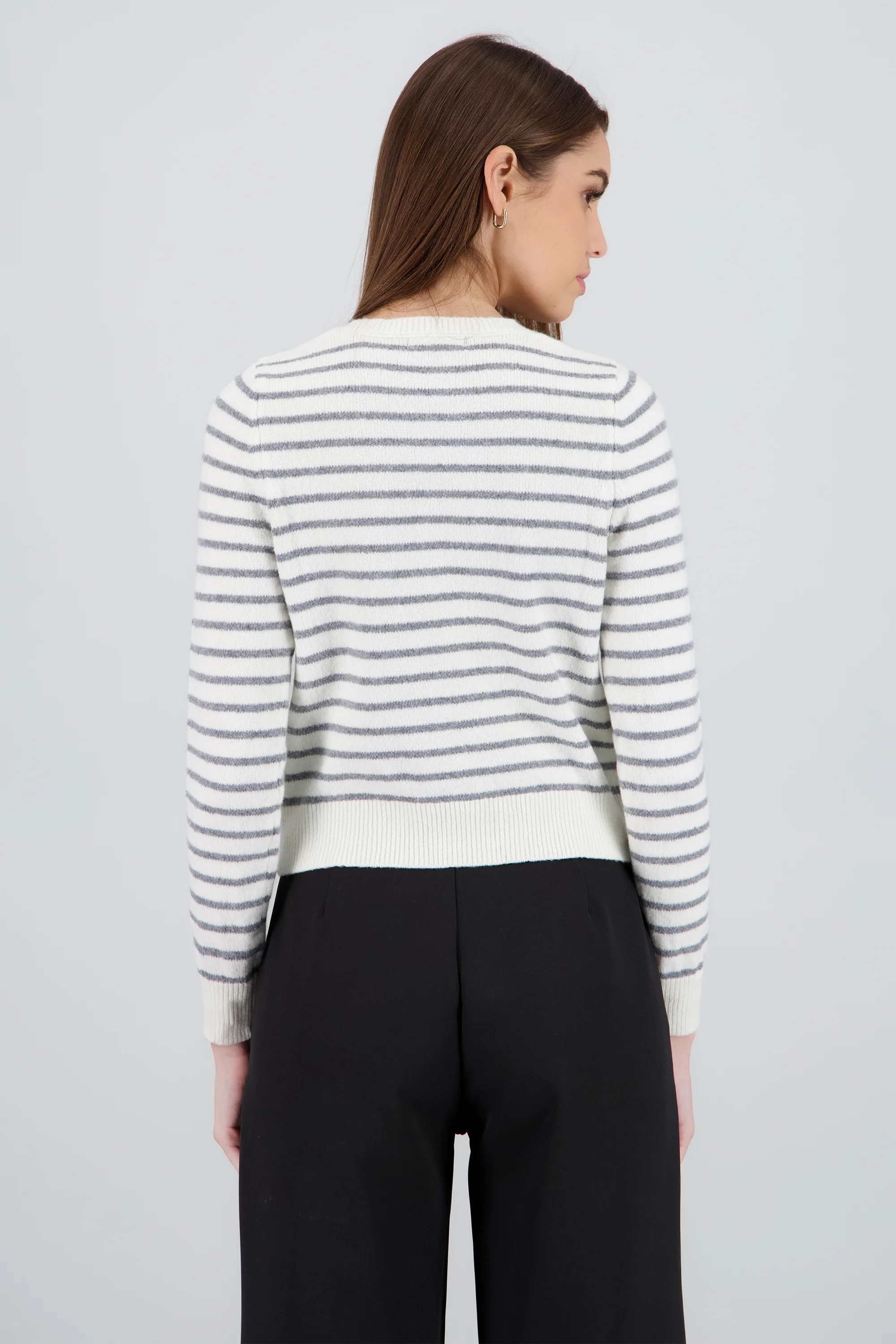 Cardigan detalle rayas - Image 4