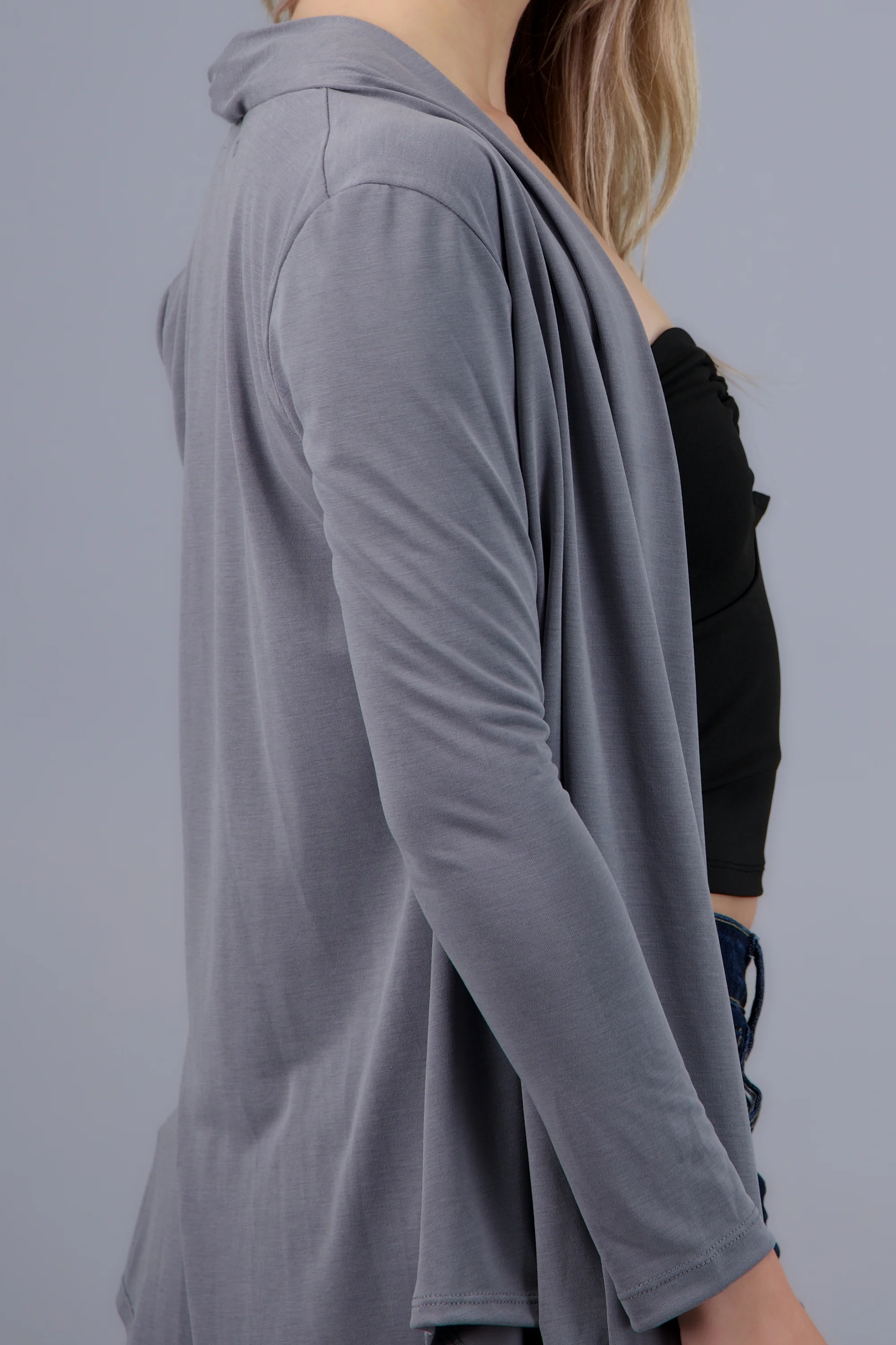 Cardigan fluido manga larga - Image 5