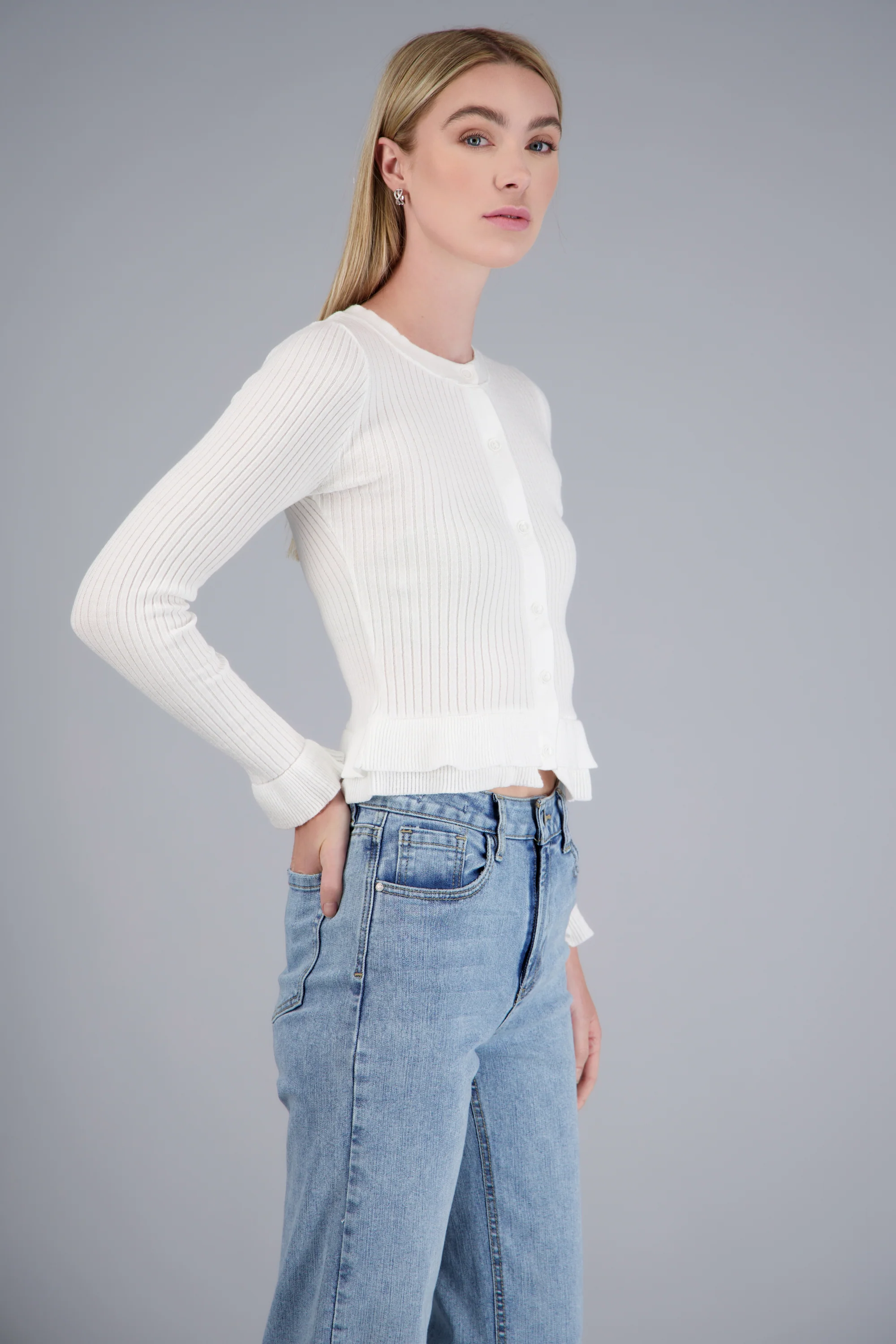 CARDIGAN LIGERO DET OLANES KNI - Image 3