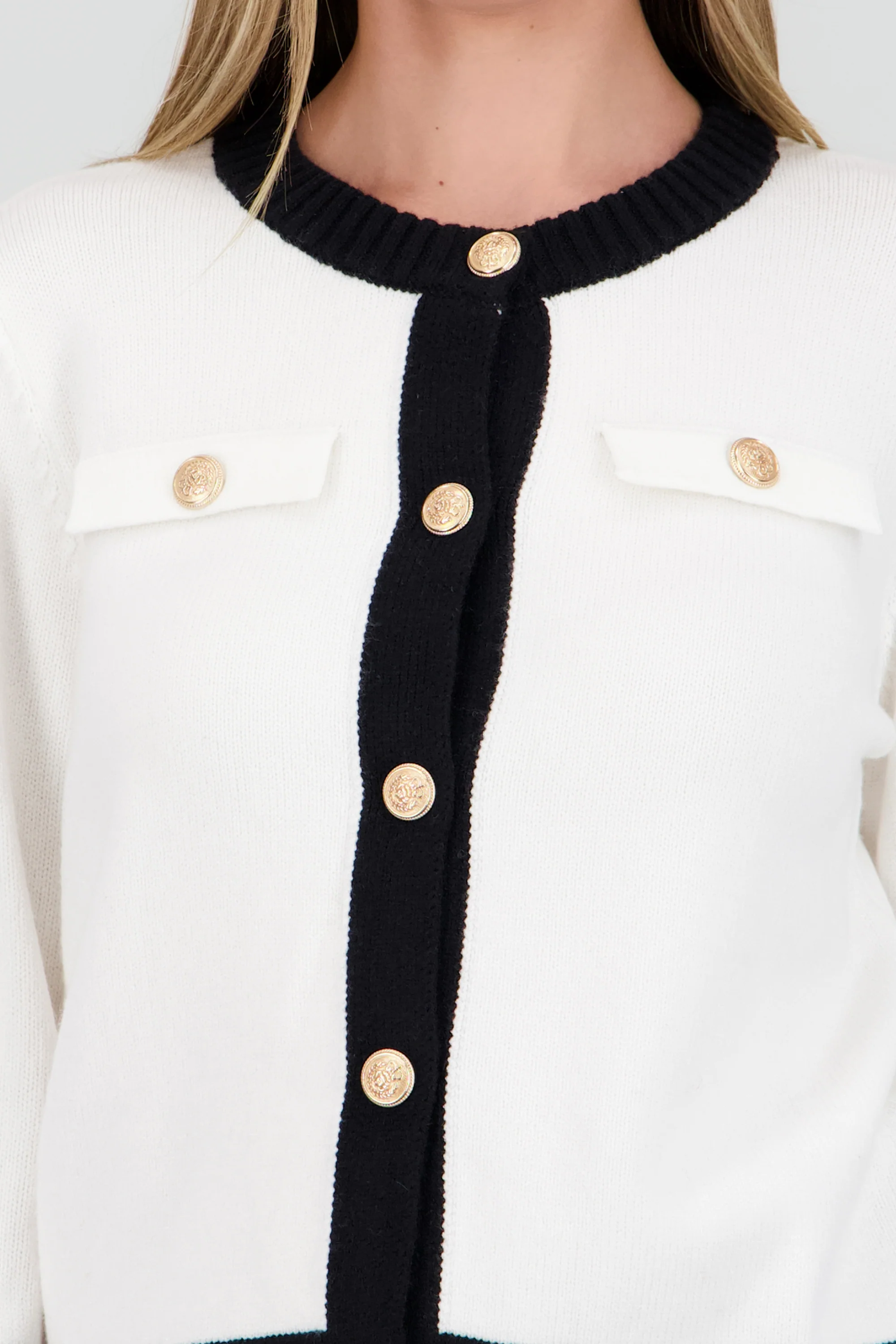 Cardigan tejido contraste - Image 10