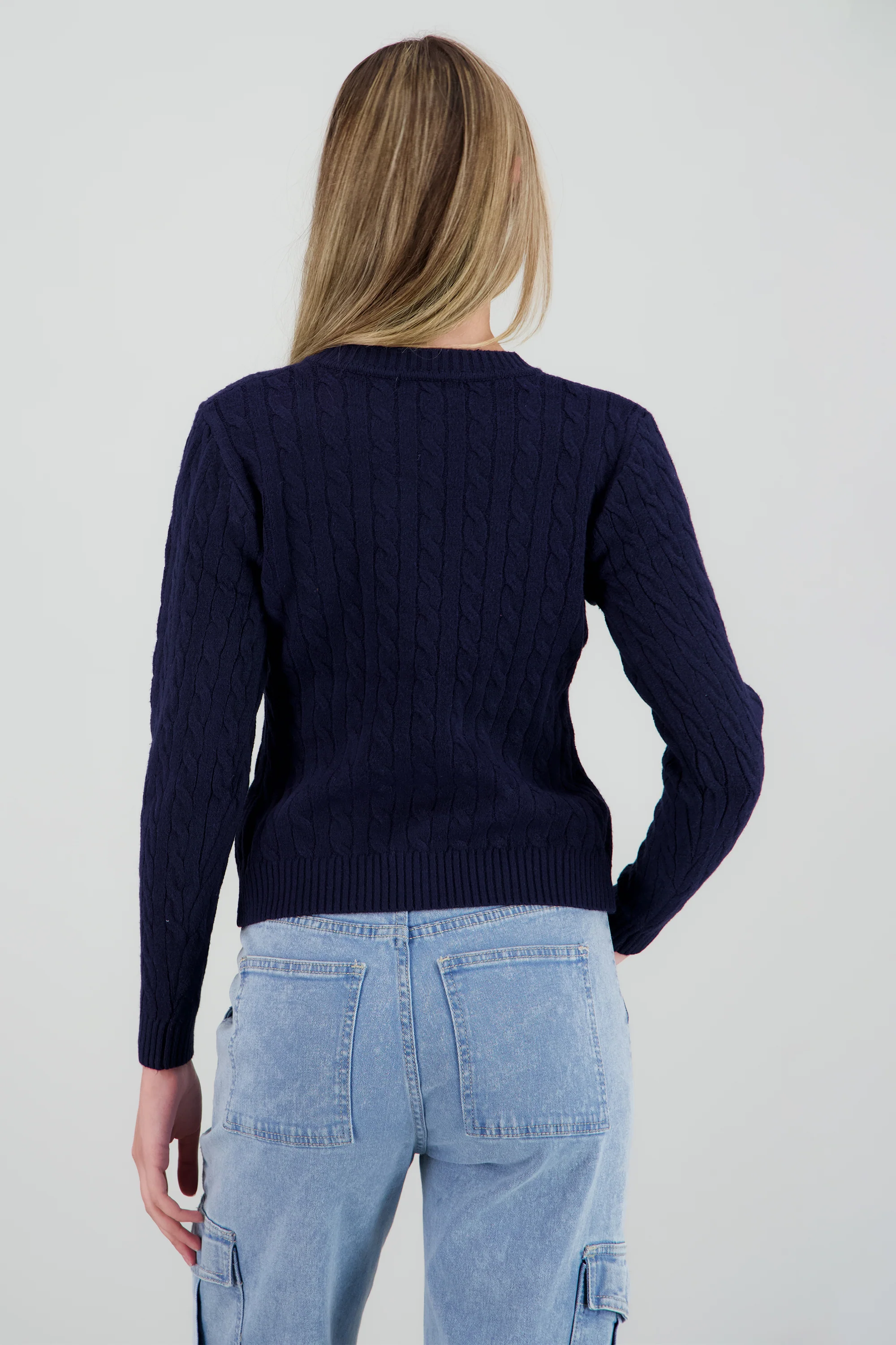 Cardigan tejido trenzado - Image 4