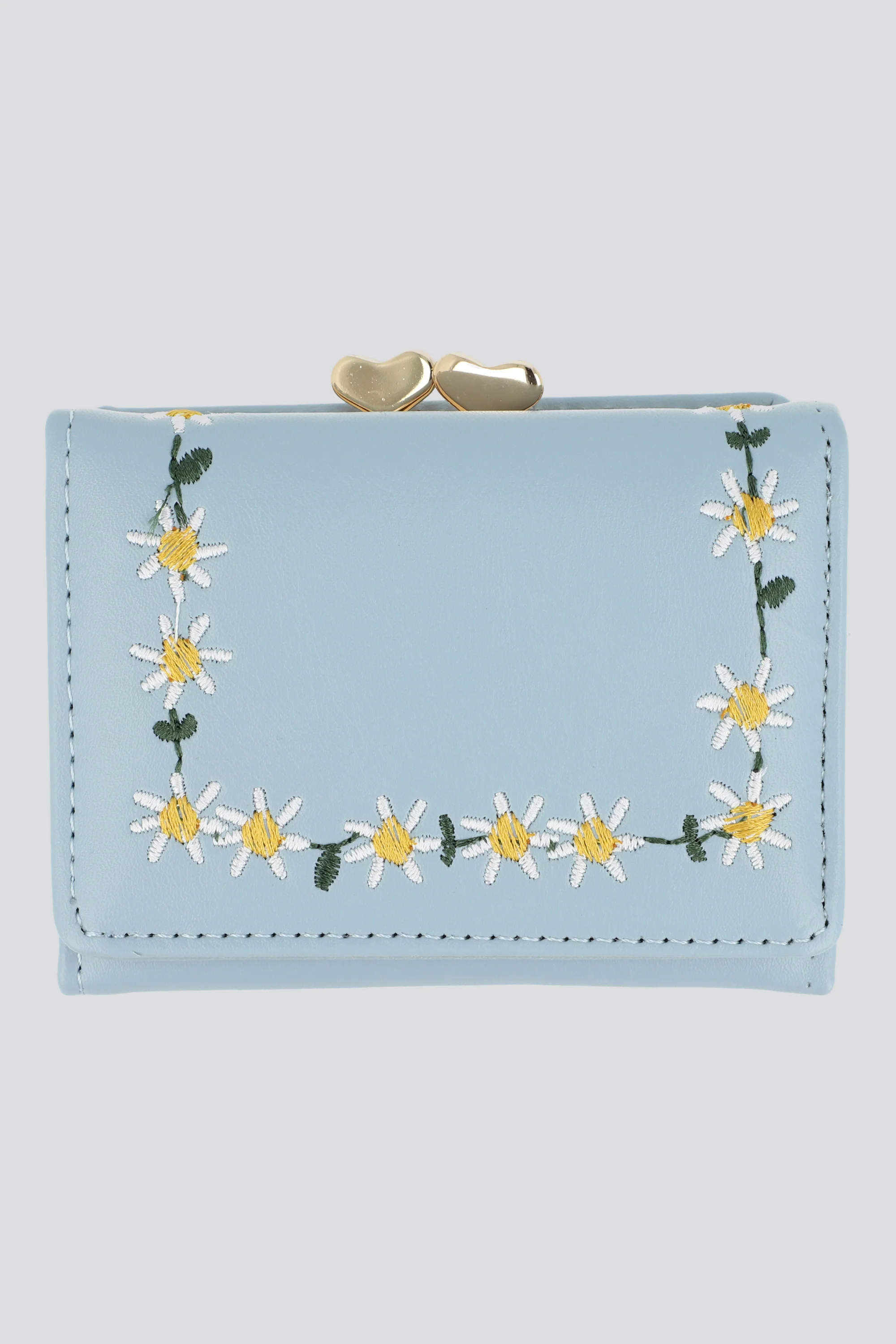 Cartera margaritas bordadas