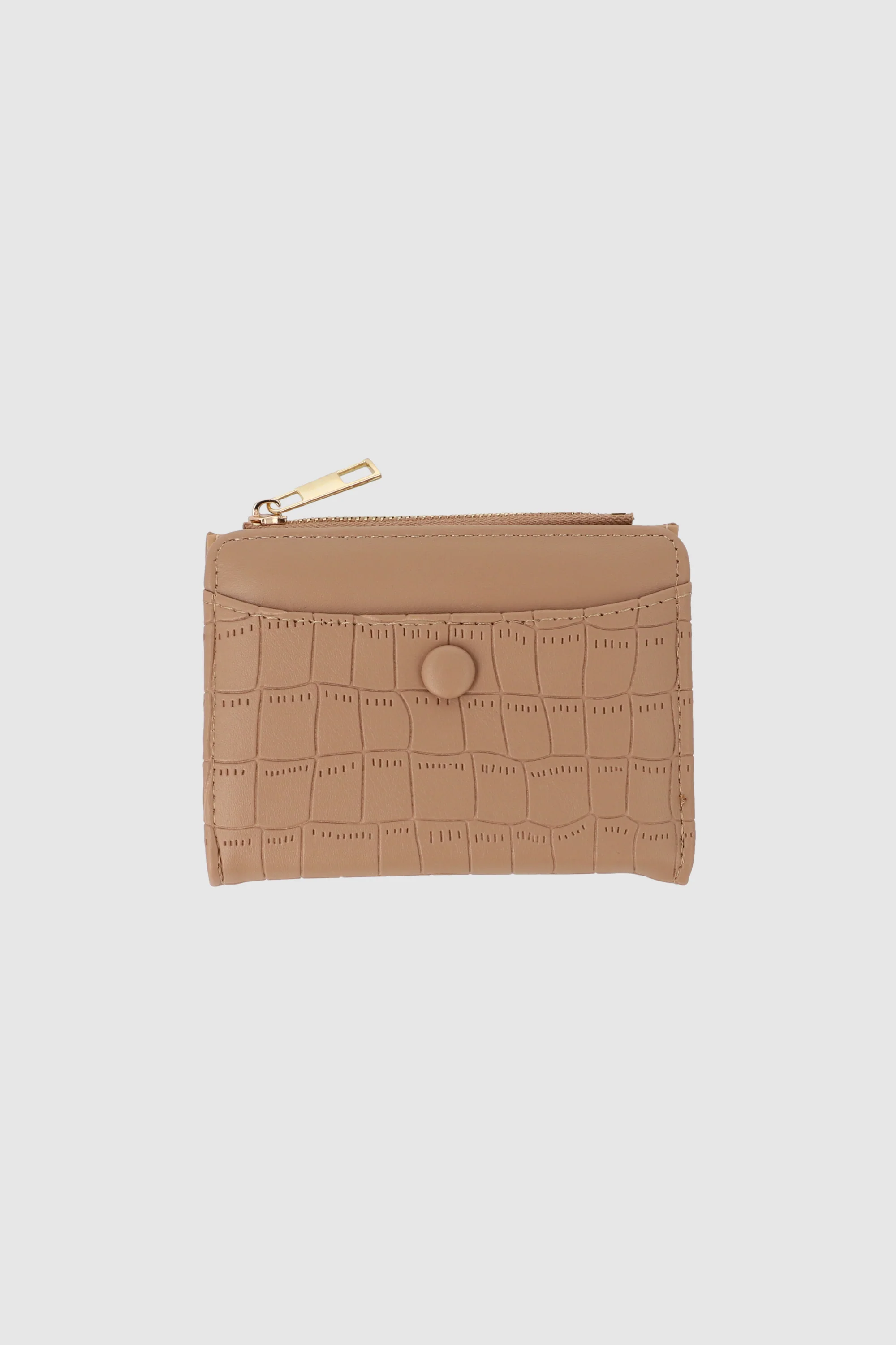 Cartera Mini Croco Botón