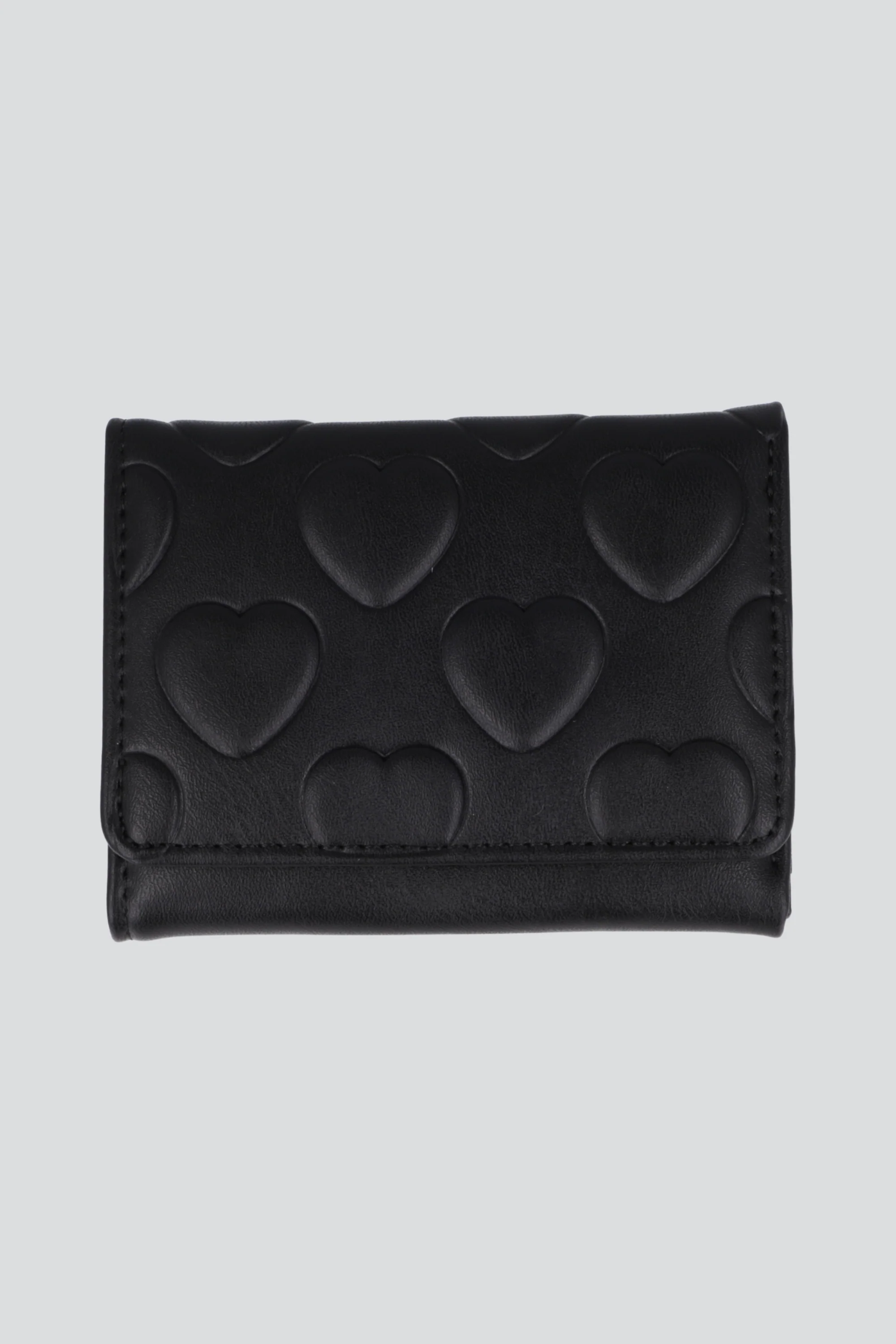 Cartera PU textura corazones