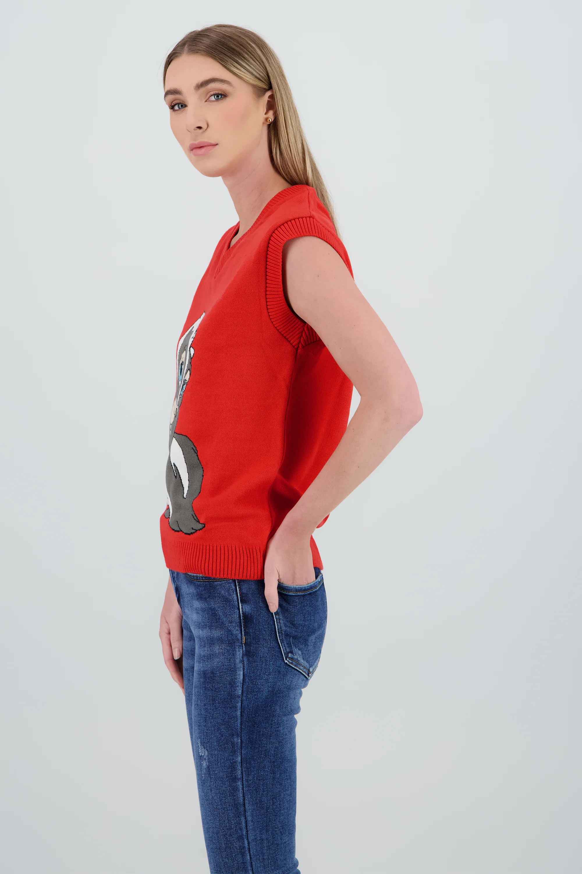 Chaleco tejido Flor - Image 3