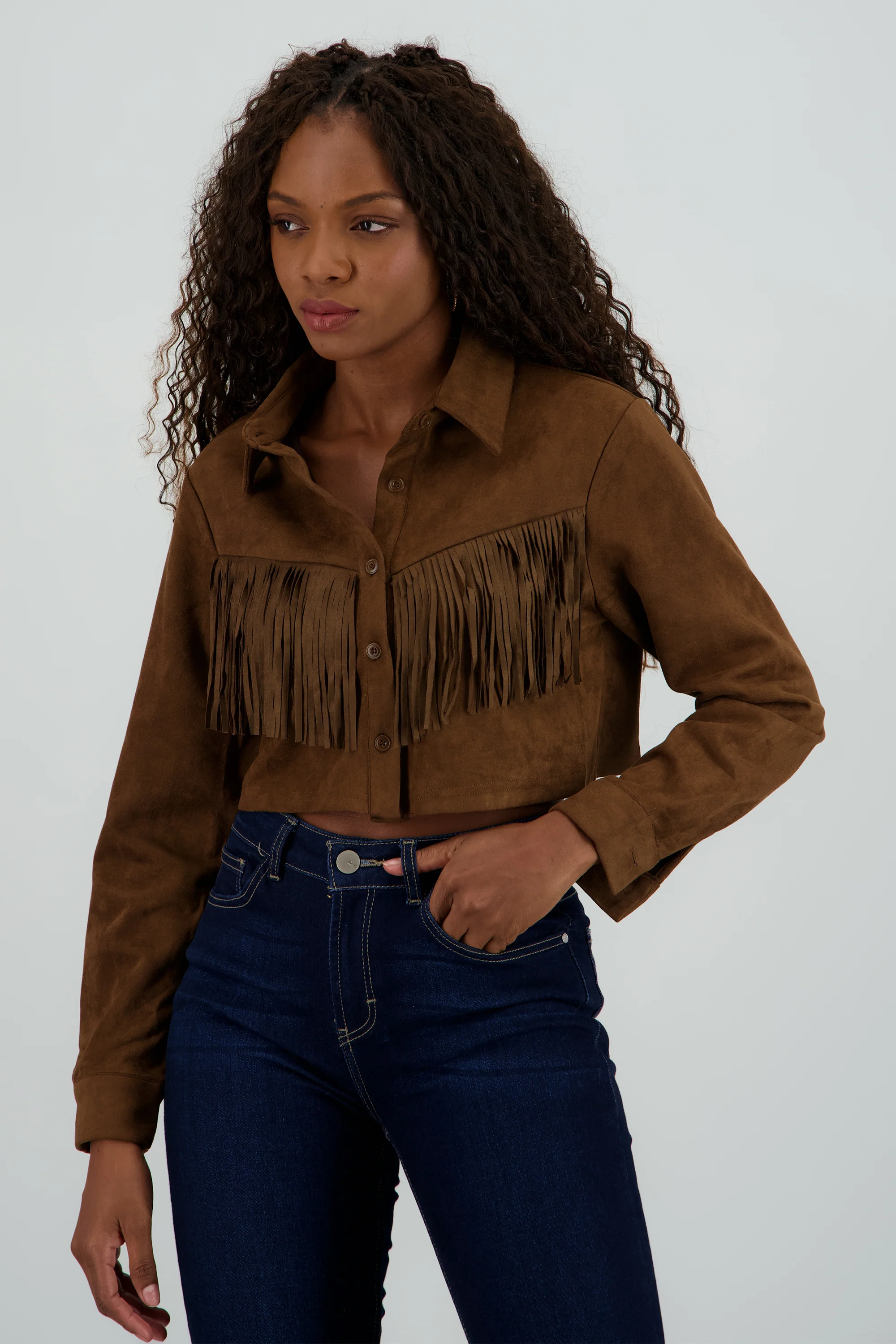 Camisa de gamuza con flecos cowboy - Image 2