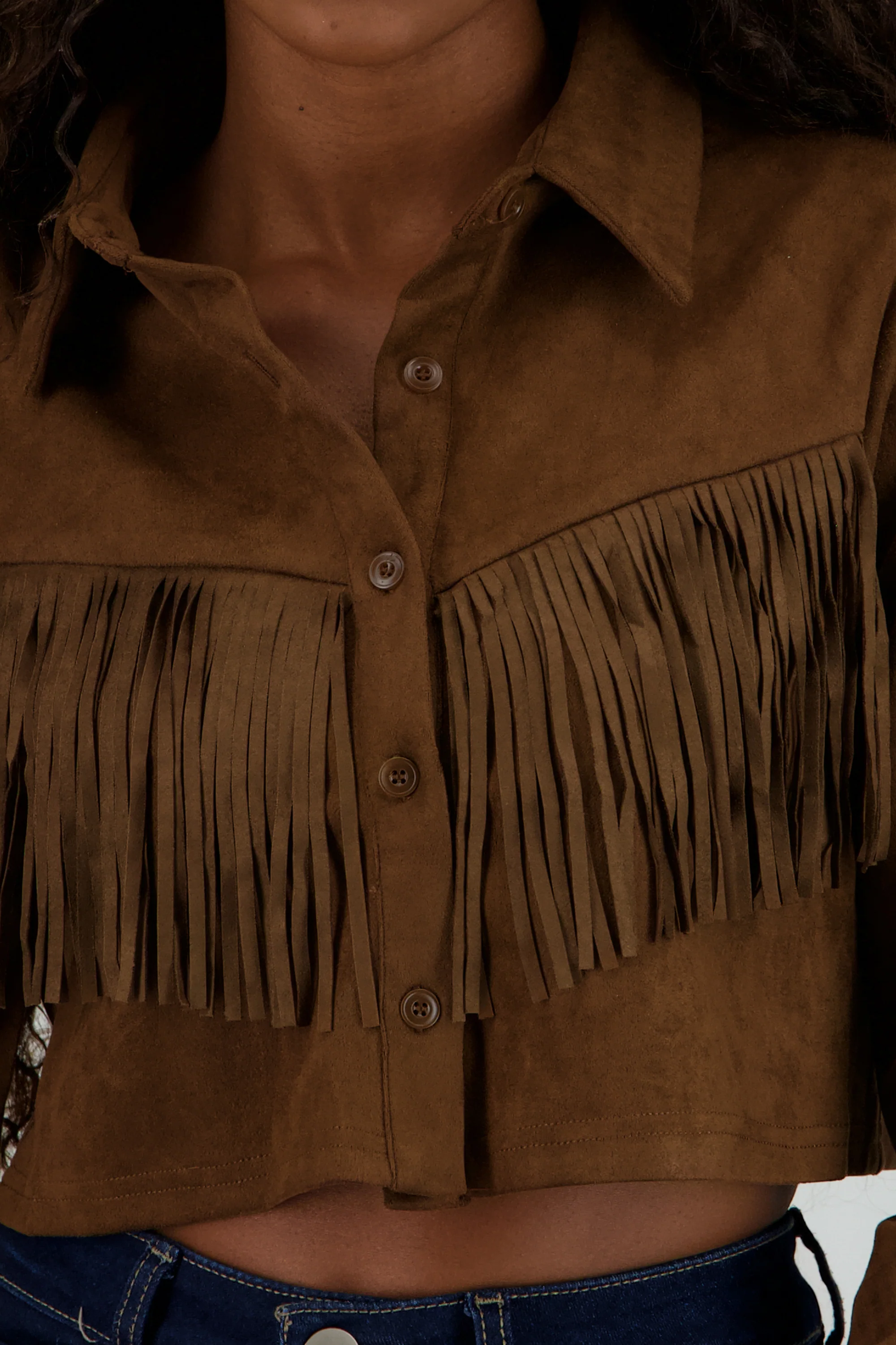 Camisa de gamuza con flecos cowboy - Image 5