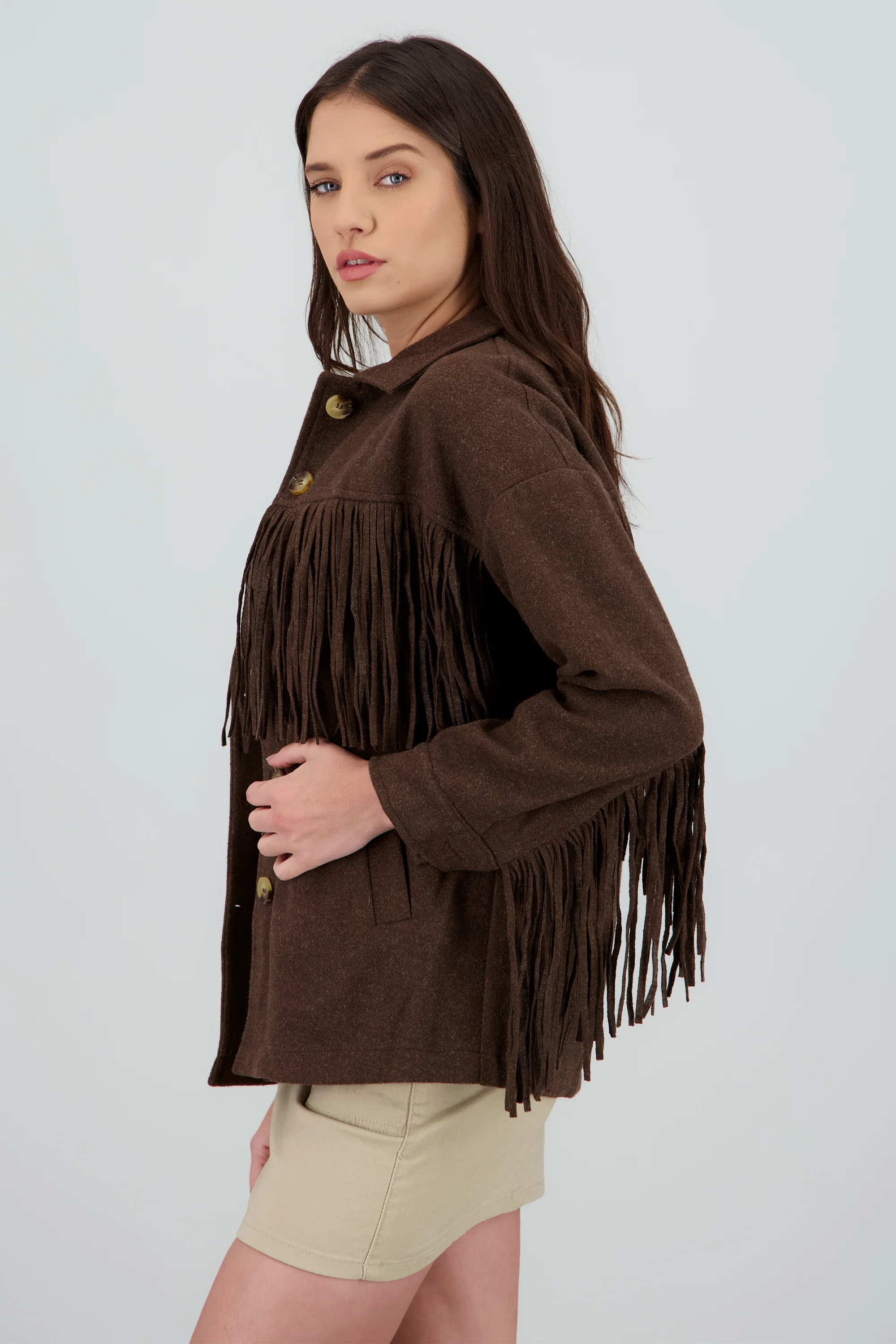 CHAMARRA DETALLE FRINGE - Image 3