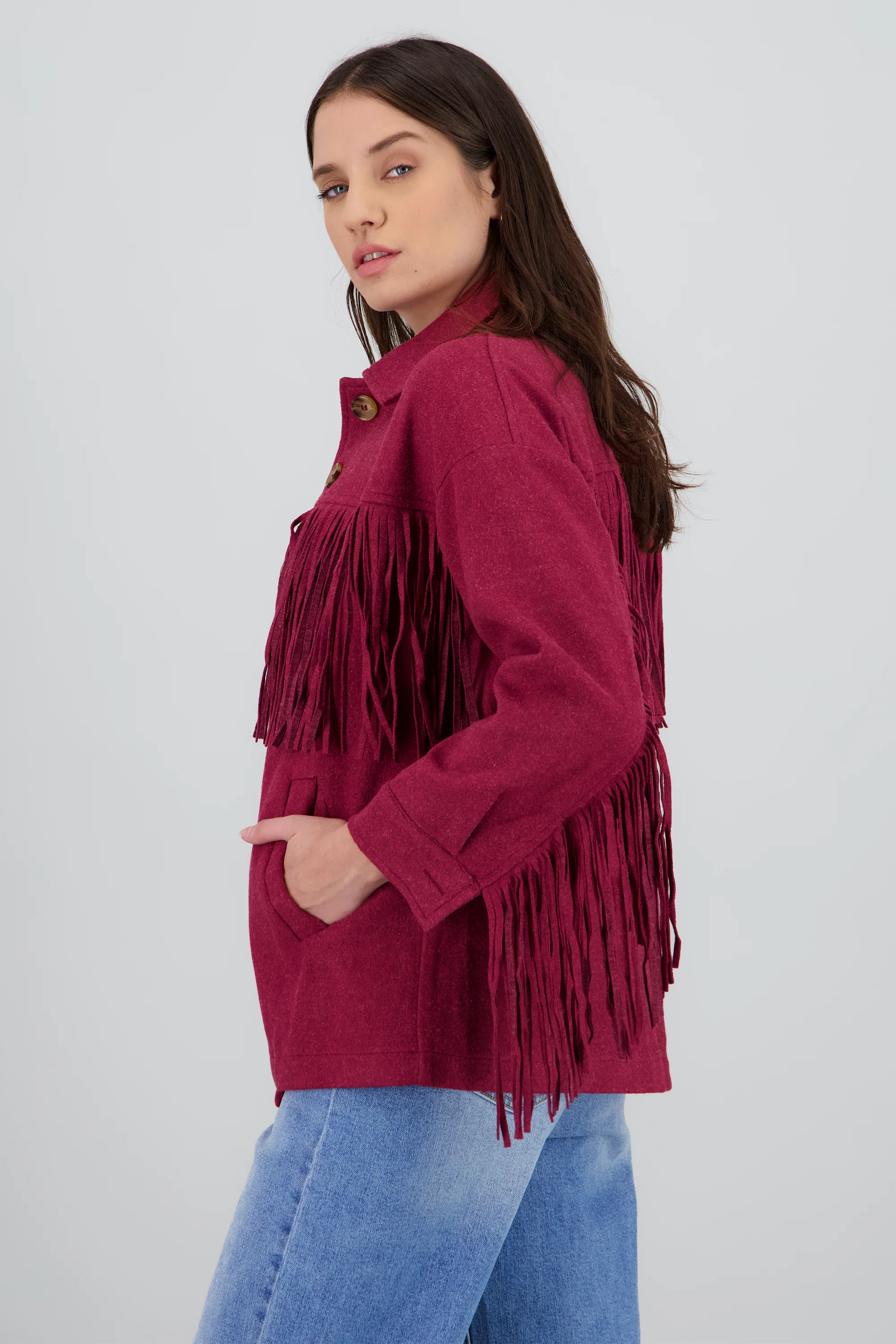 CHAMARRA DETALLE FRINGE - Image 3