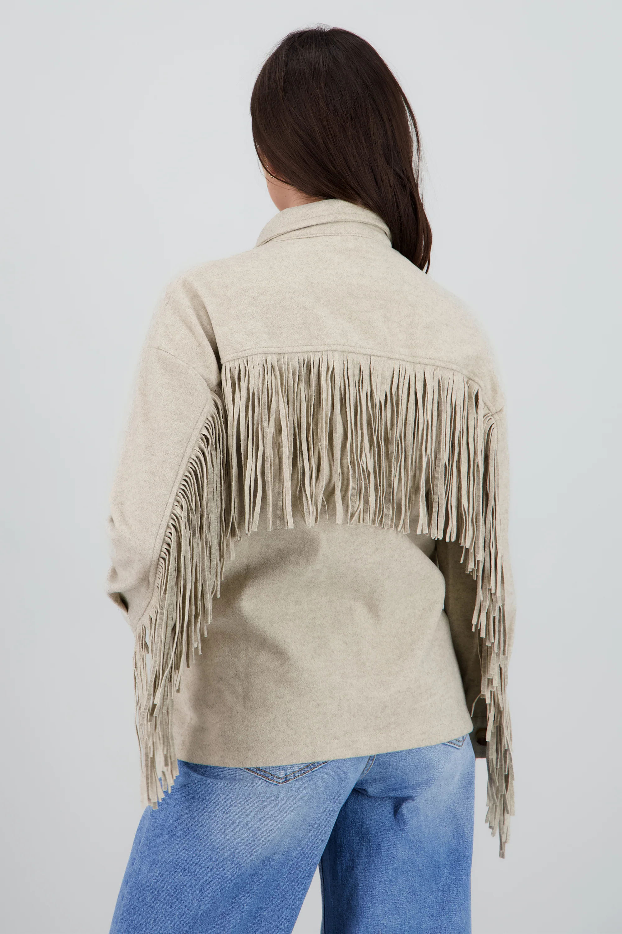 CHAMARRA DETALLE FRINGE - Image 4