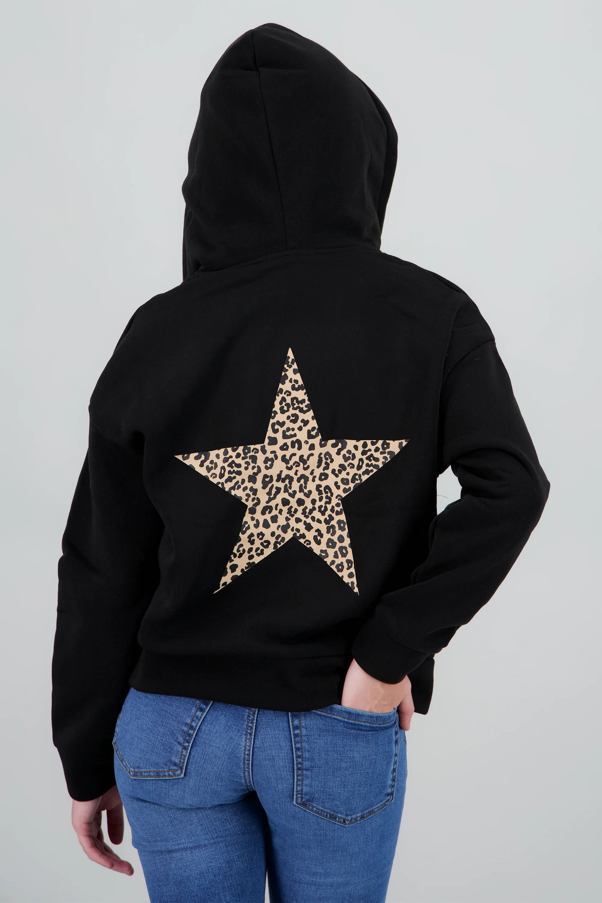 Chamarra estampado estrella animal print - Image 4