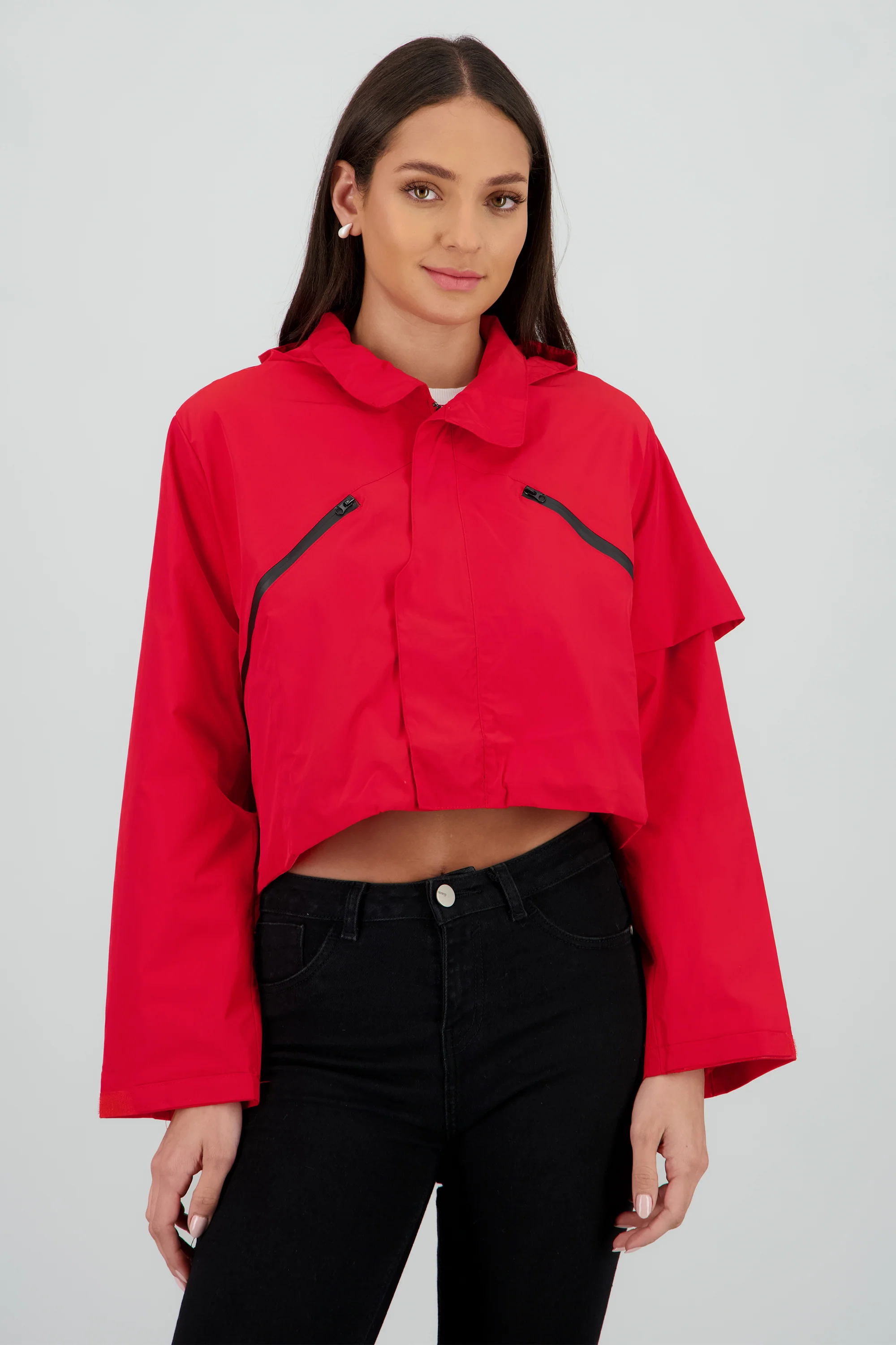 Chamarra ligera crop