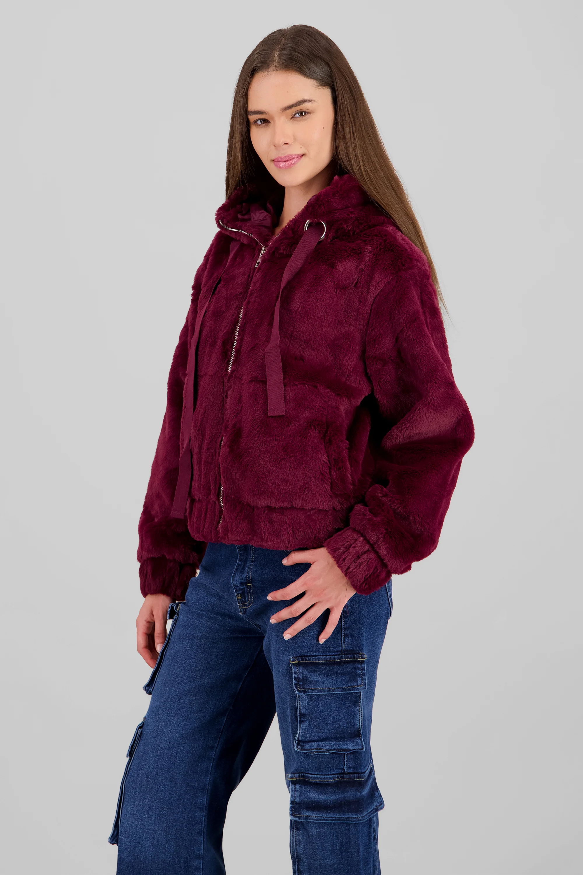Chamarra peluche cierre - Image 3