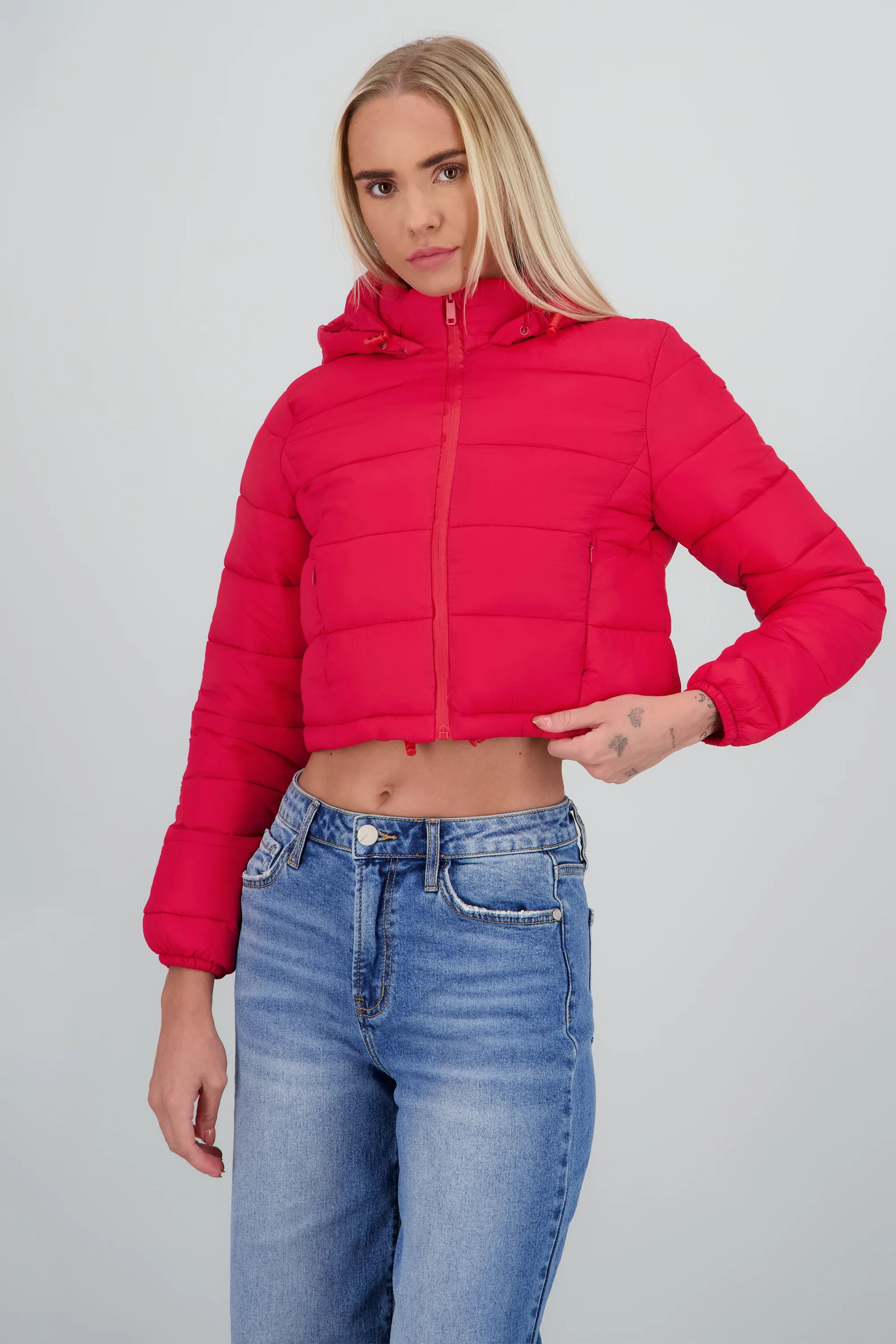 Chamarra puffer con gorro - Image 2