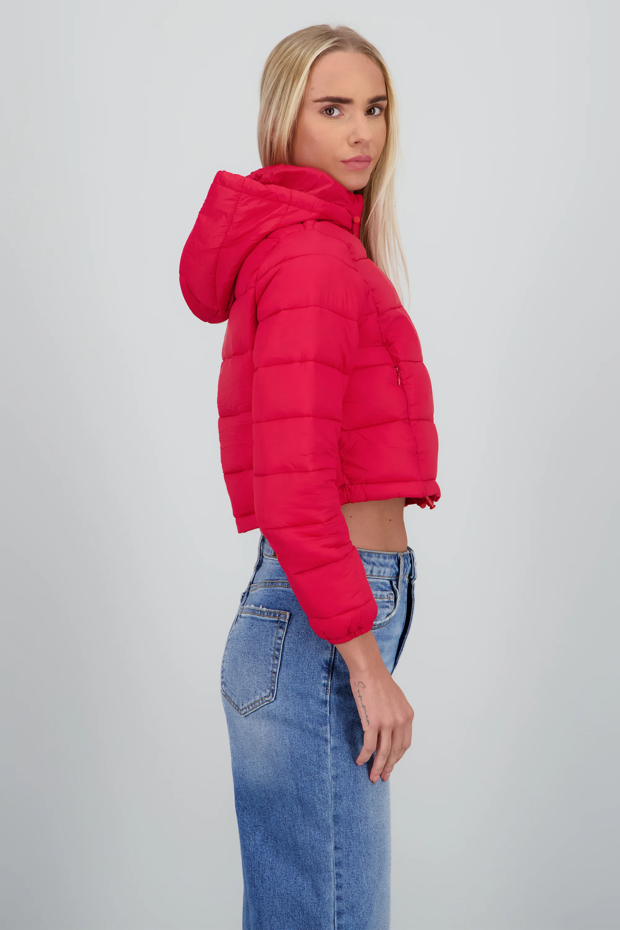 Chamarra puffer con gorro - Image 3