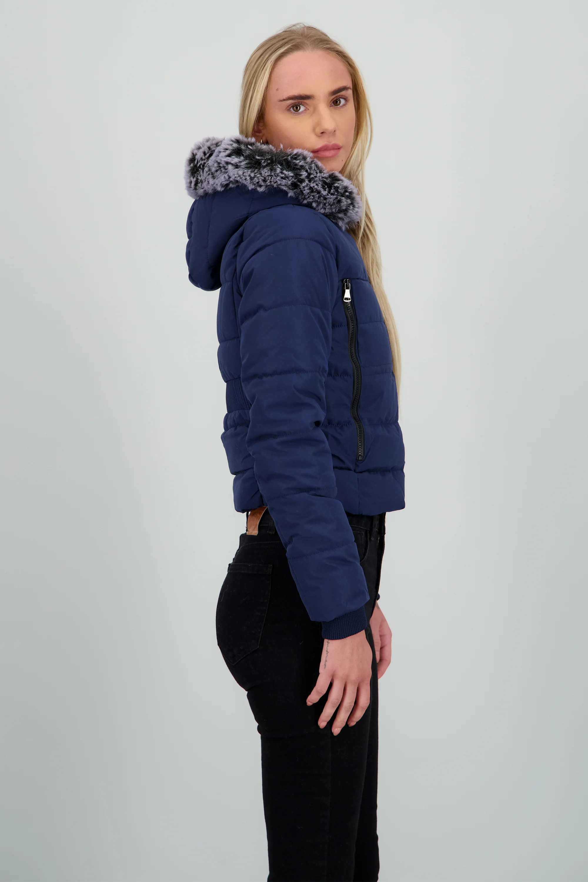 Chamarra puffer con gorro det cierres - Image 3