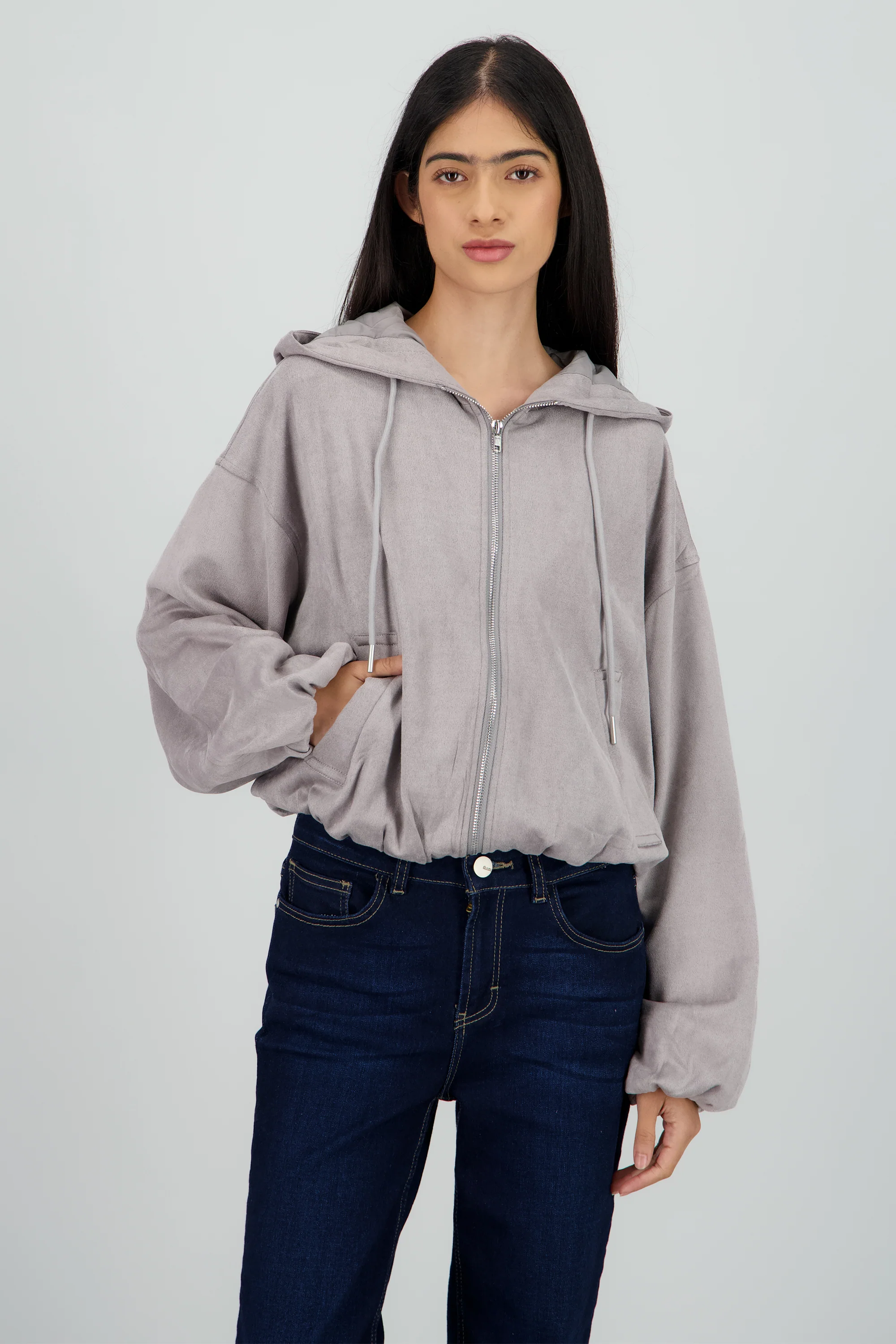 Chamarra suede cierre - Image 2