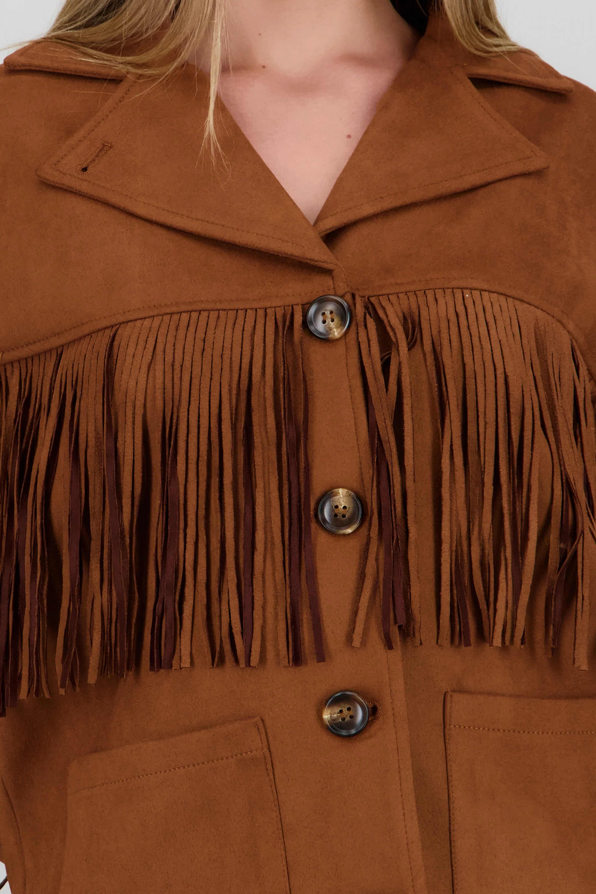 Chamarra suede de flecos - Image 5