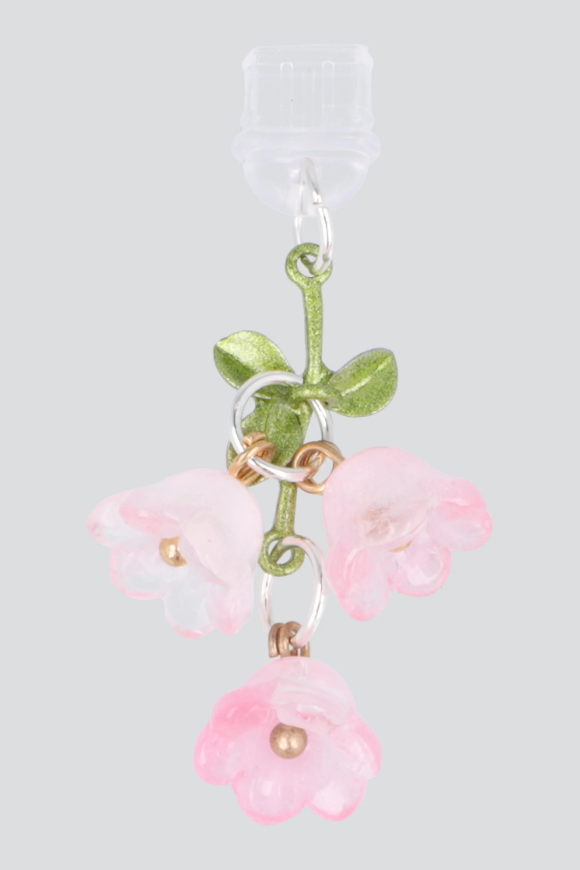Charm para cel tipo c 3 flores