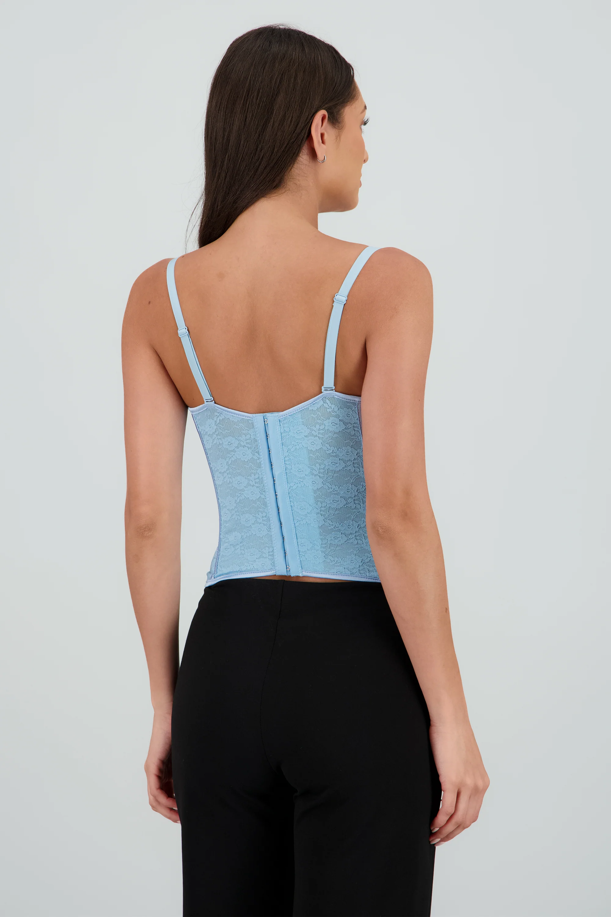 Corset copas encaje liso - Image 4