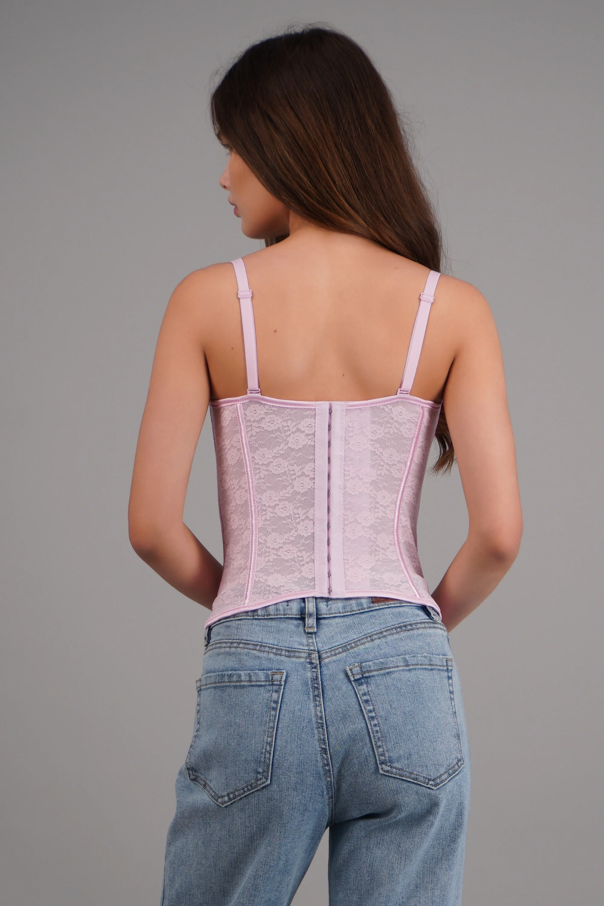 Corset copas encaje liso - Image 4