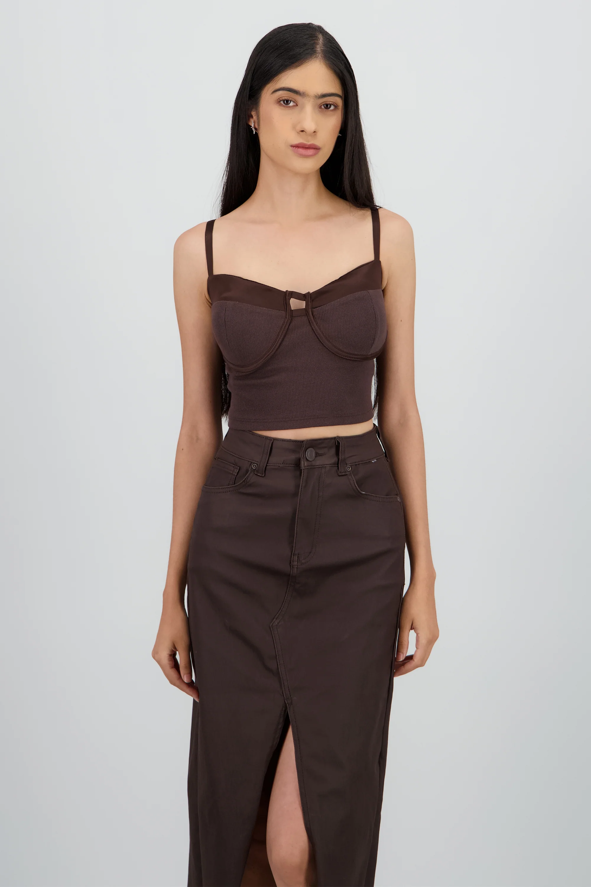 Corset copas tirantes rib