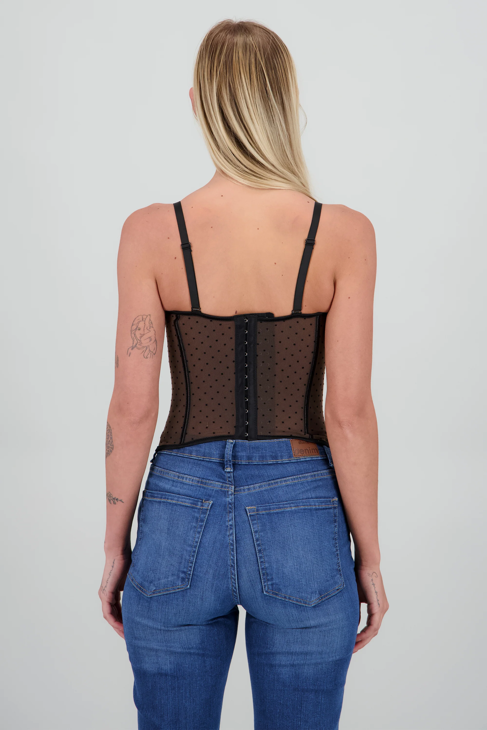 Corset de mesh con polka dots - Image 4