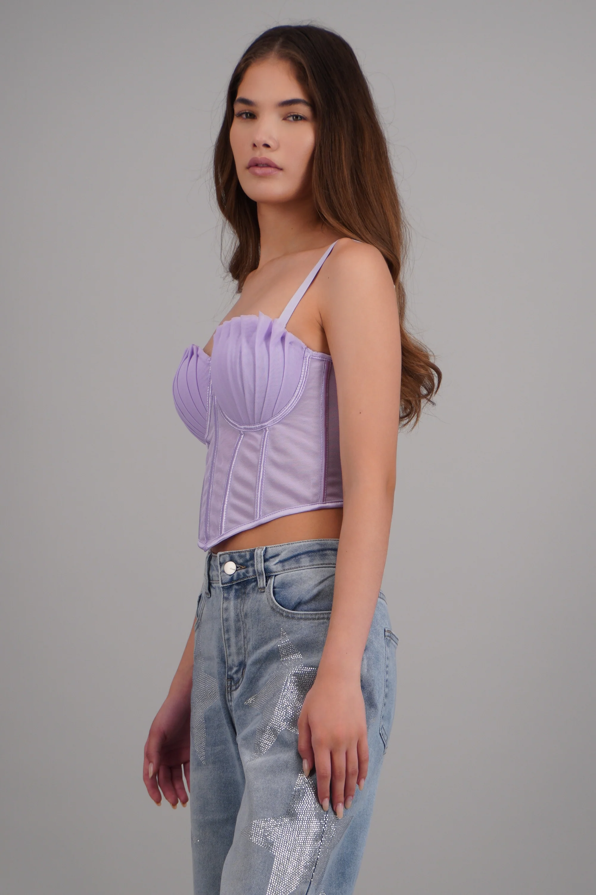 Corset varillas det plisado copas - Image 2