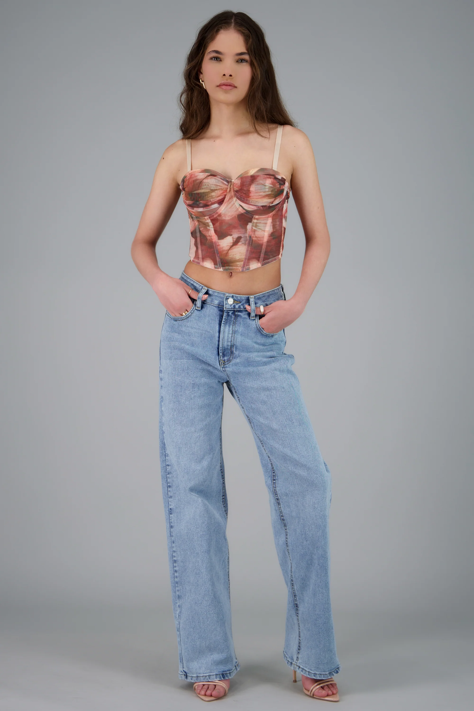 Corset varillas estampado