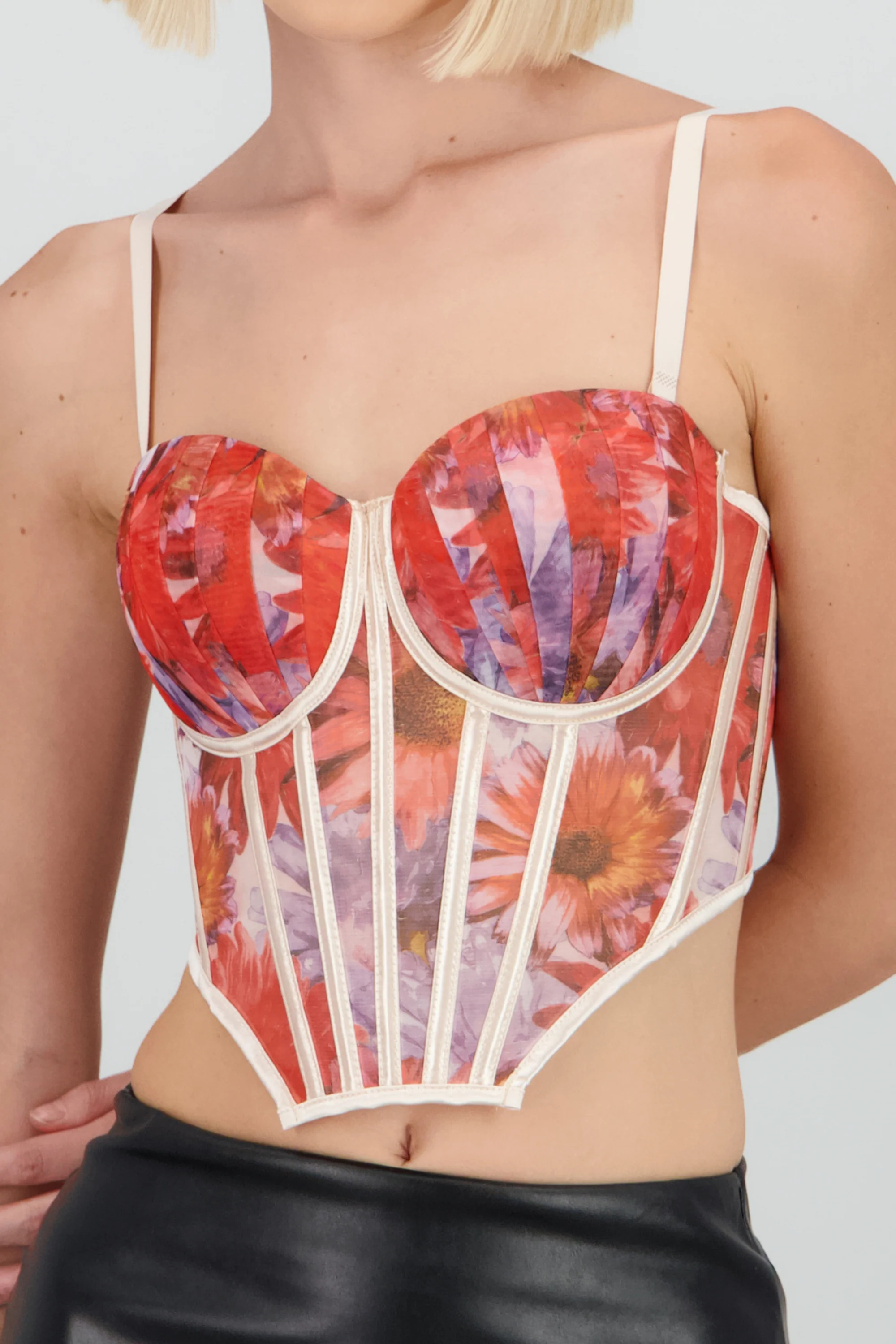 Corset varillas estampado flores - Image 5