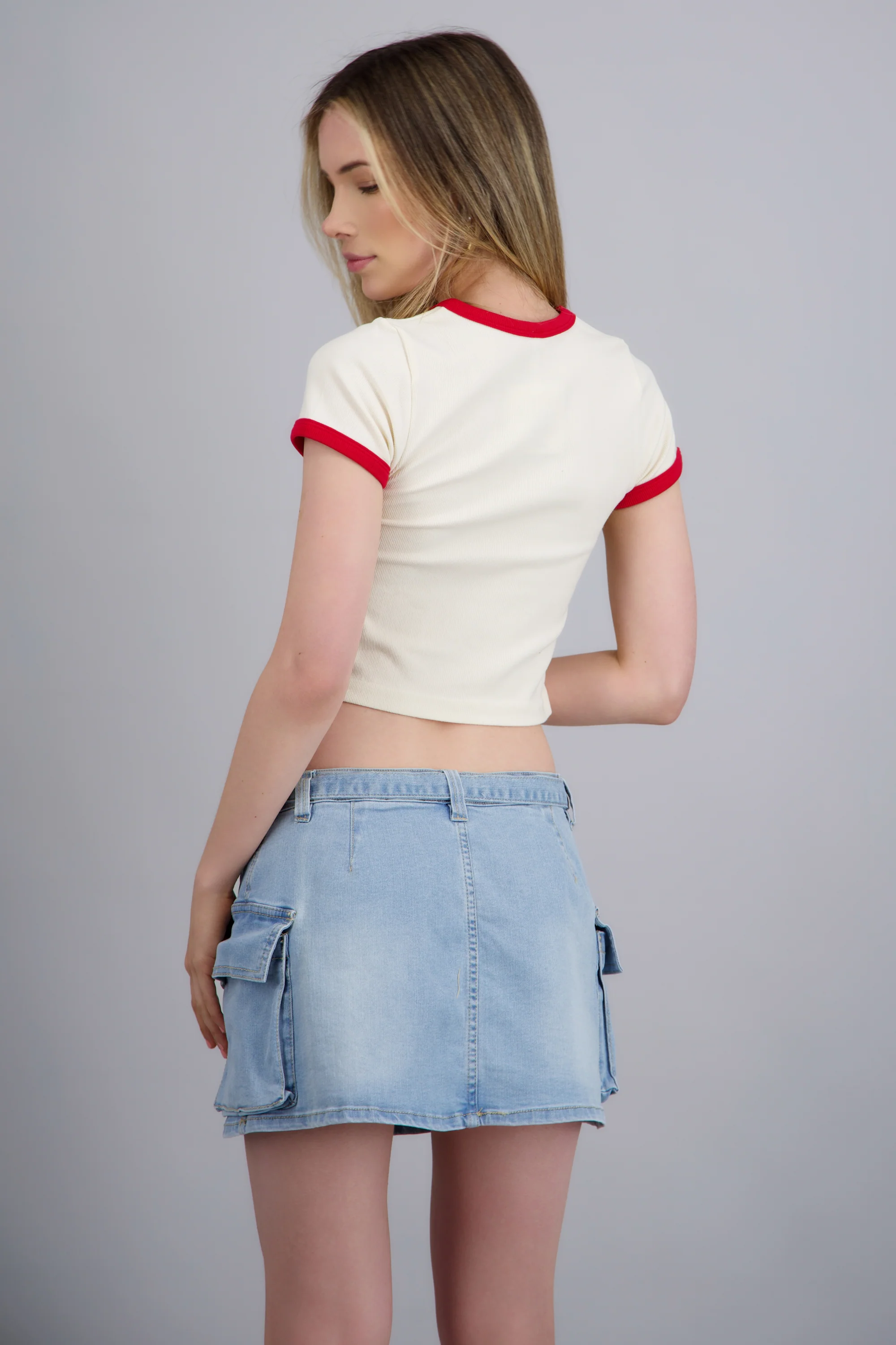 Crop top manzana manga corta - Image 4