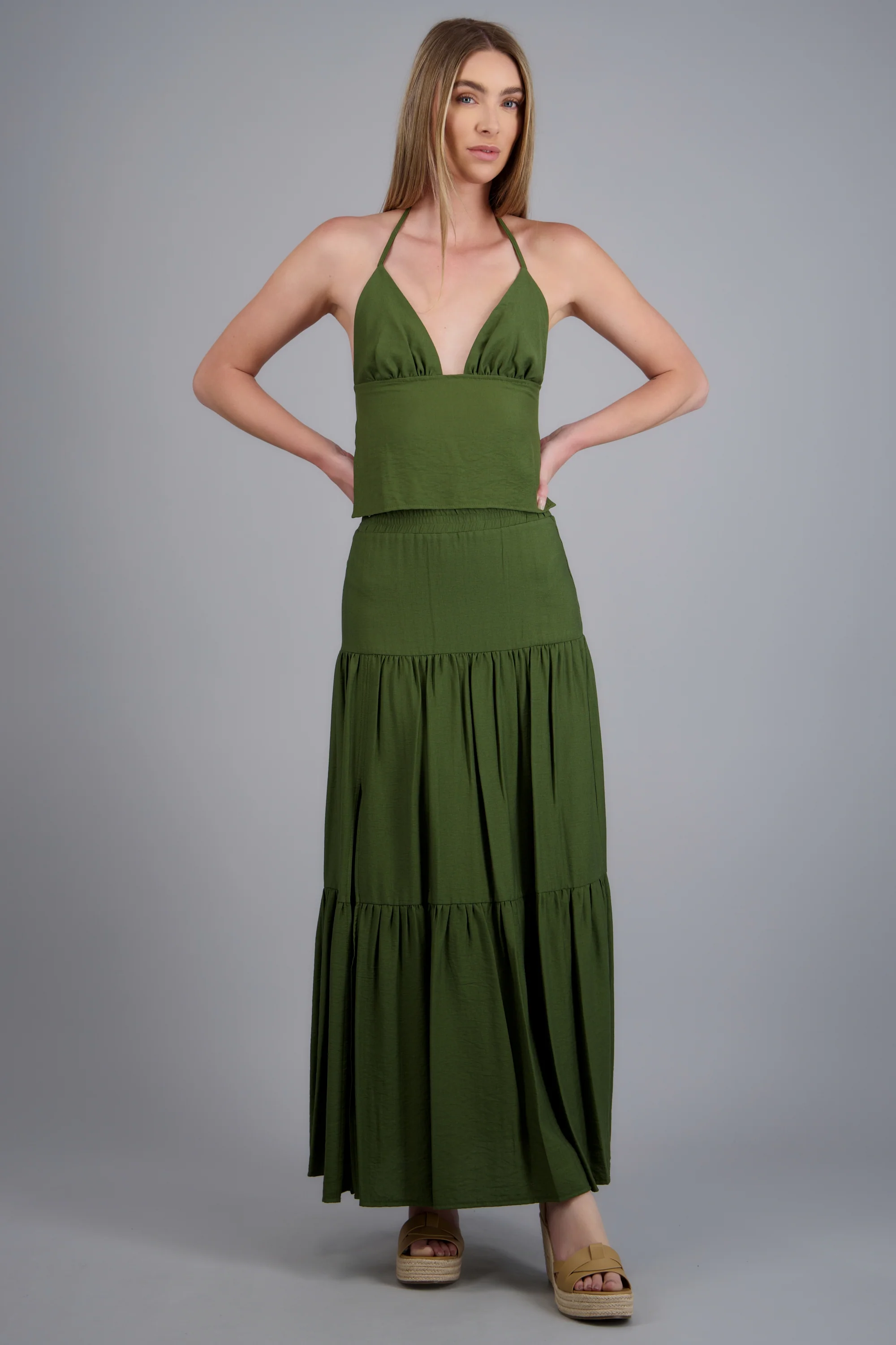 Falda cortes ligera midi - Image 3