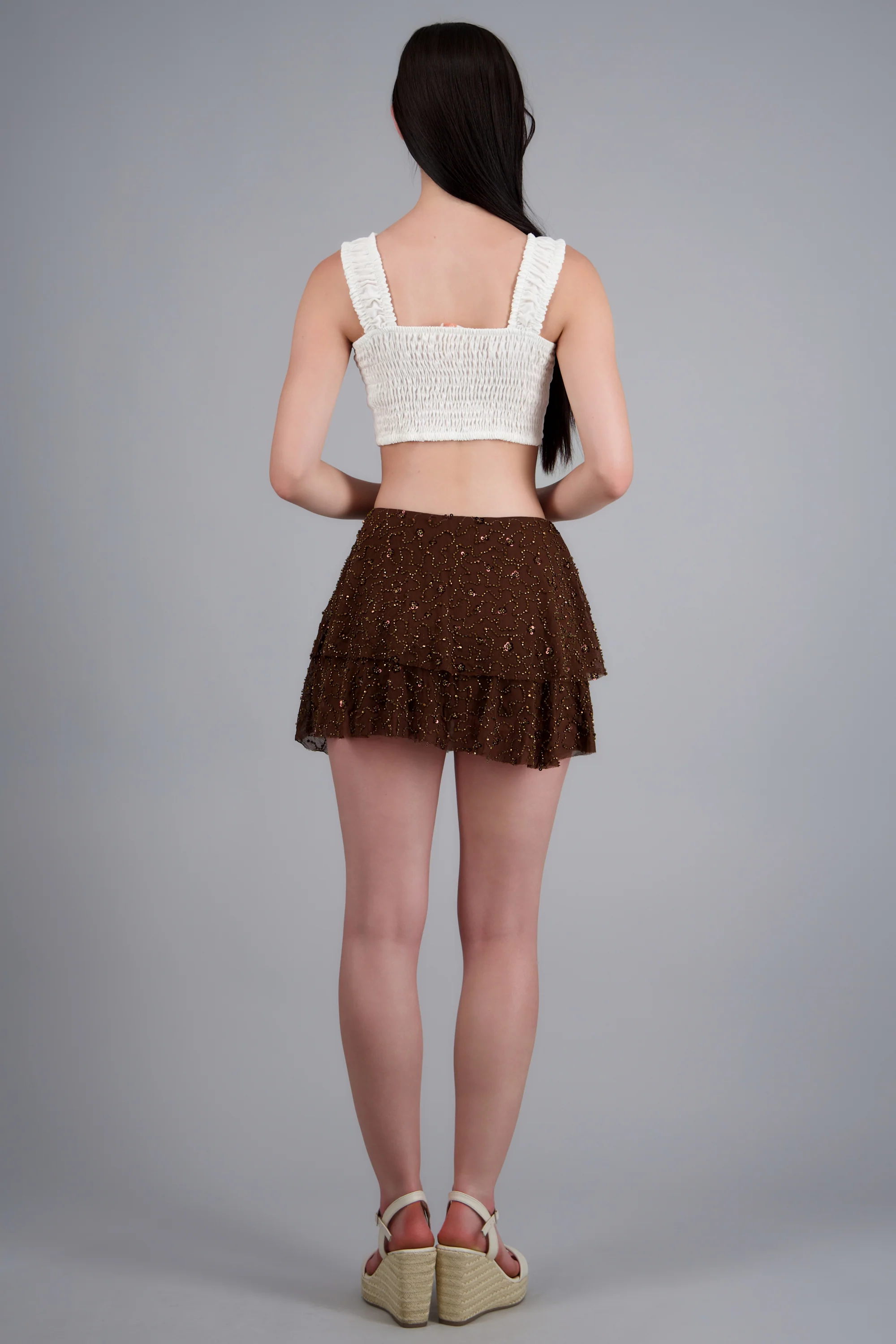 Falda dos olanes con pedrería - Image 4