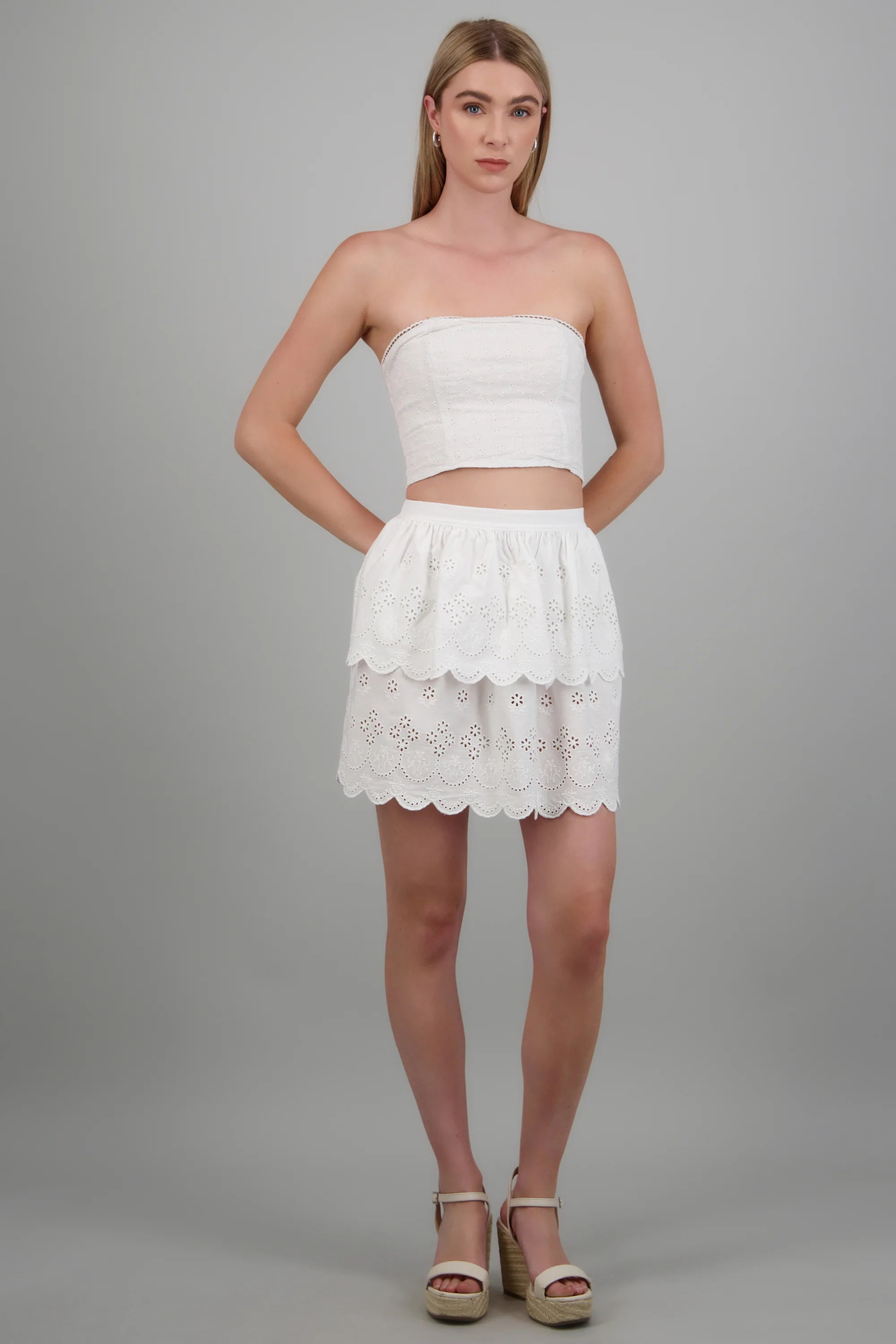 Falda dos olanes eyelet - Image 3