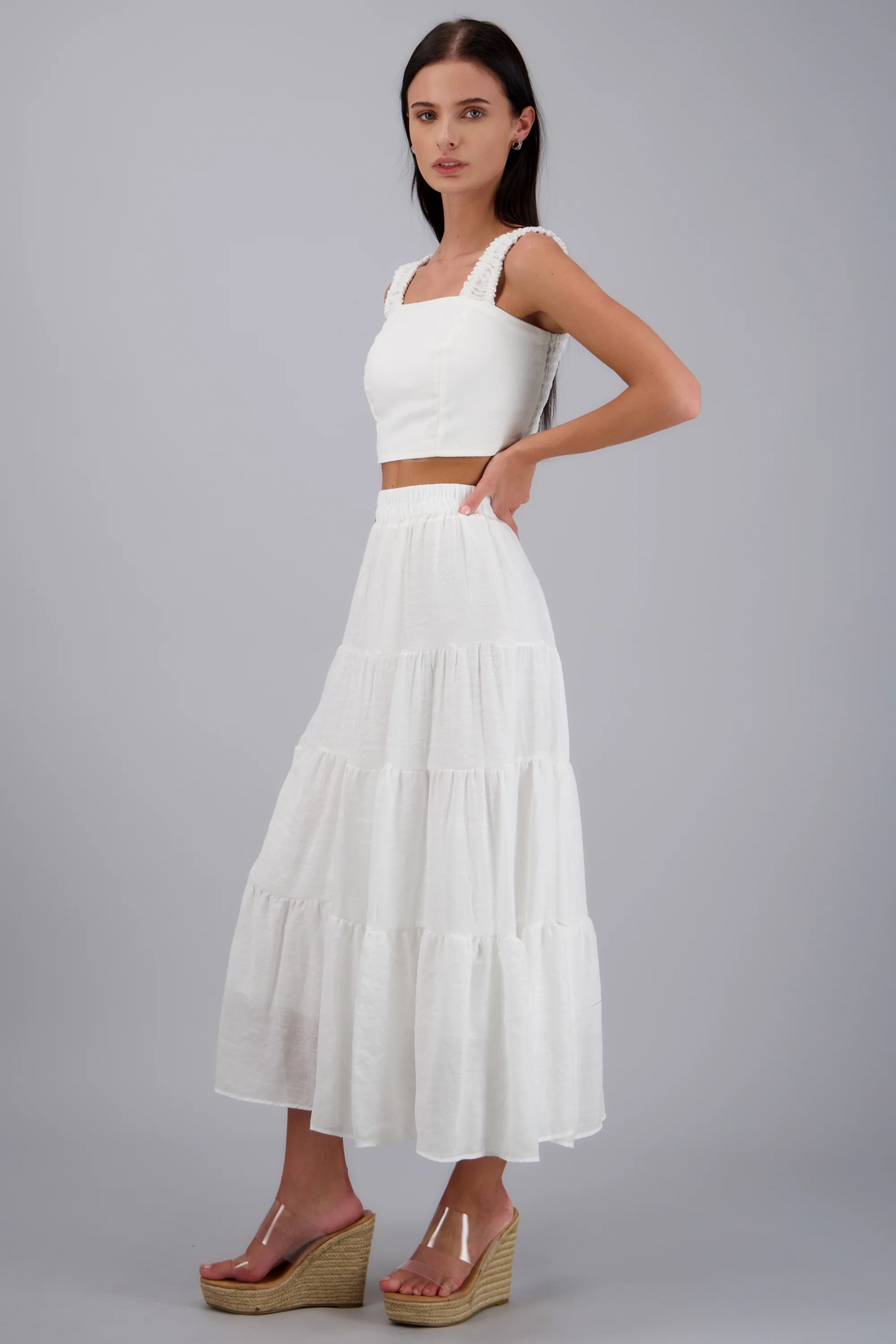 Falda larga de niveles - Image 3