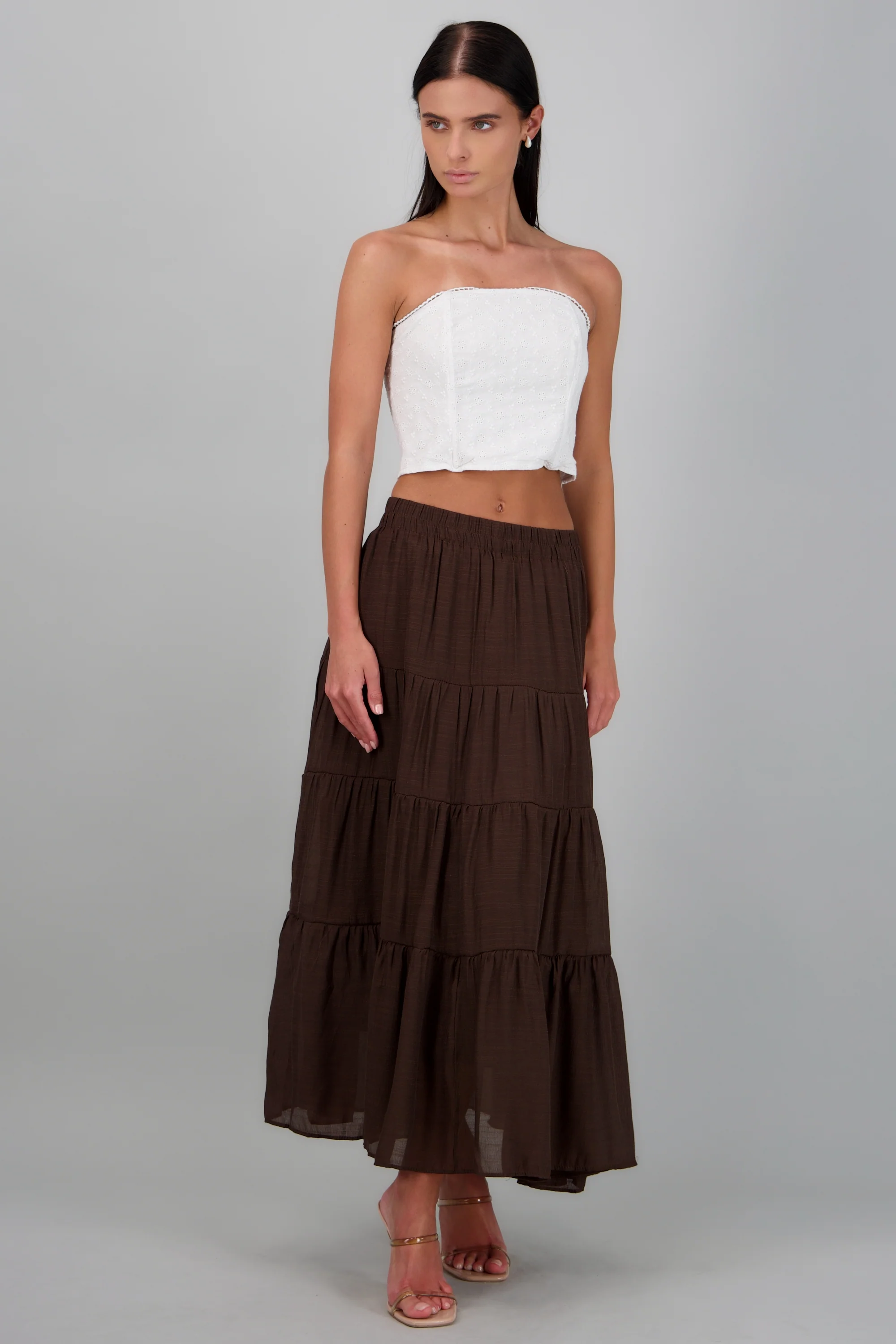Falda larga de niveles - Image 3